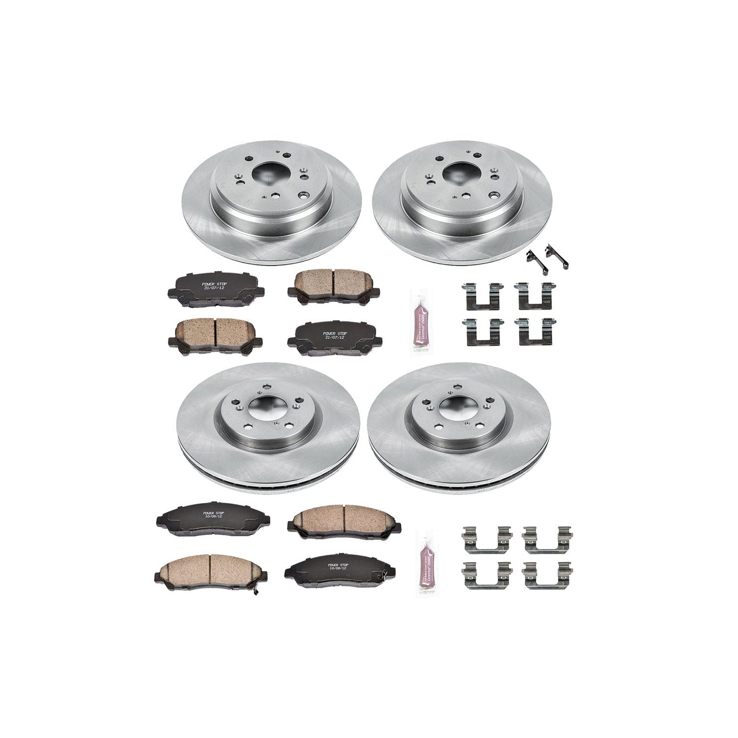 PowerStop 07-13 Acura MDX Front & Rear Autospecialty Brake Kit (KOE5369)