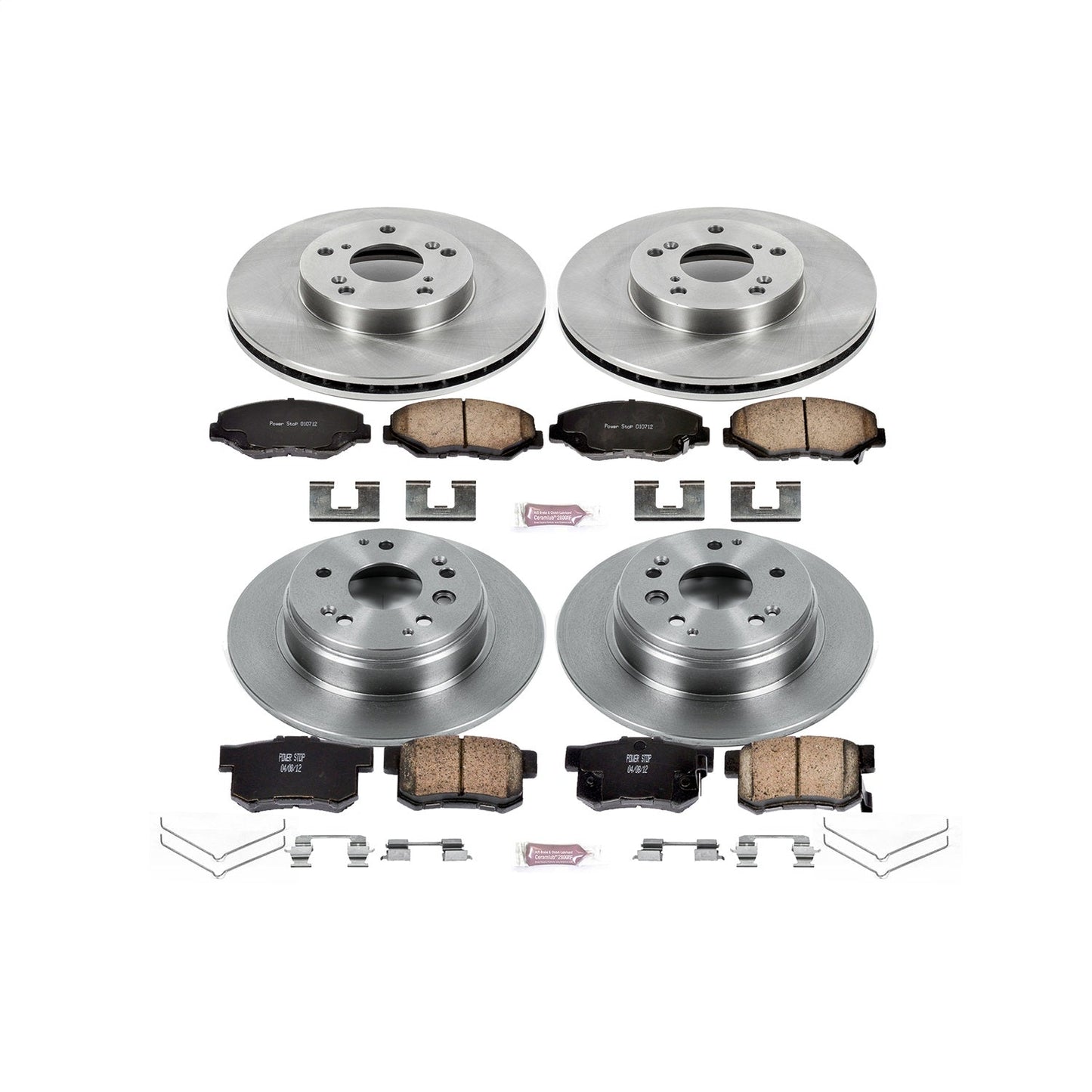 PowerStop 03-11 Honda Element Front & Rear Autospecialty Brake Kit (KOE5389)