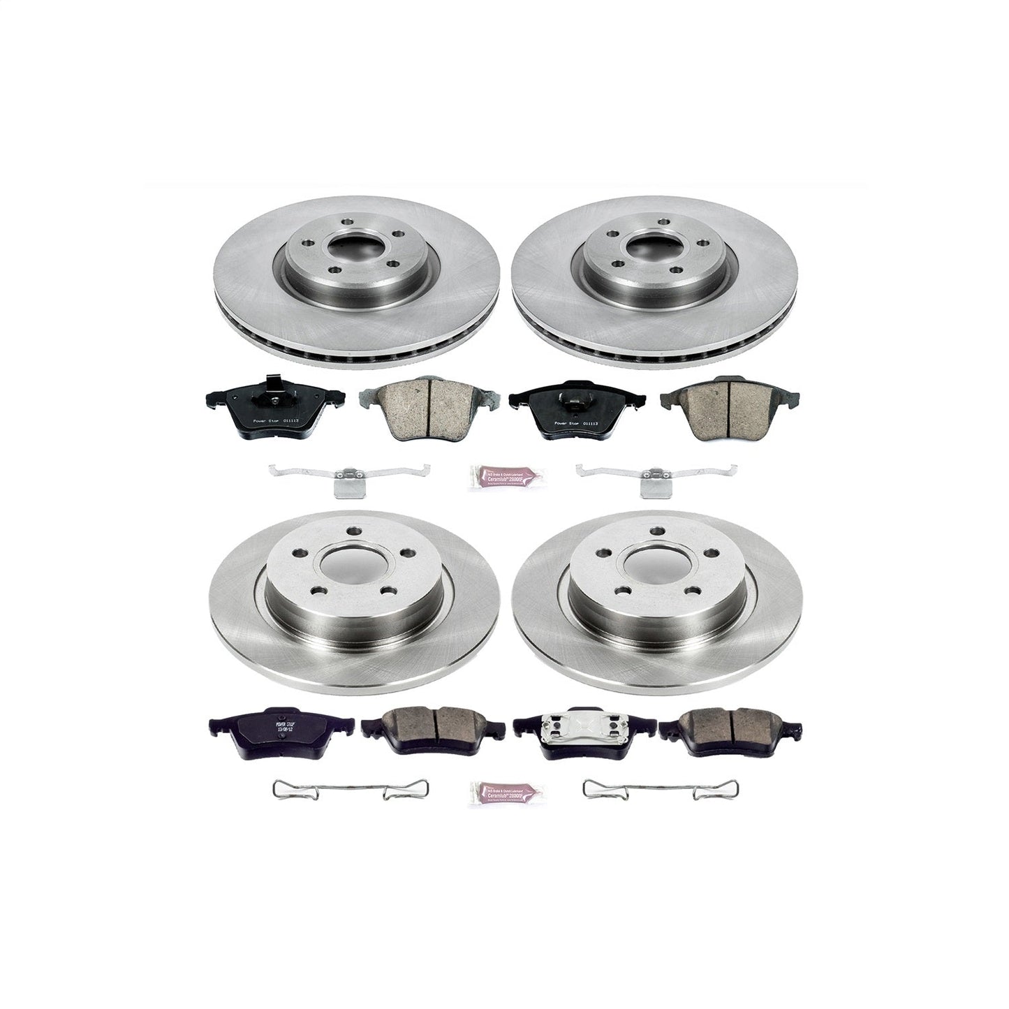 PowerStop 04-05 Volvo S40 Front & Rear Autospecialty Brake Kit (KOE5470)