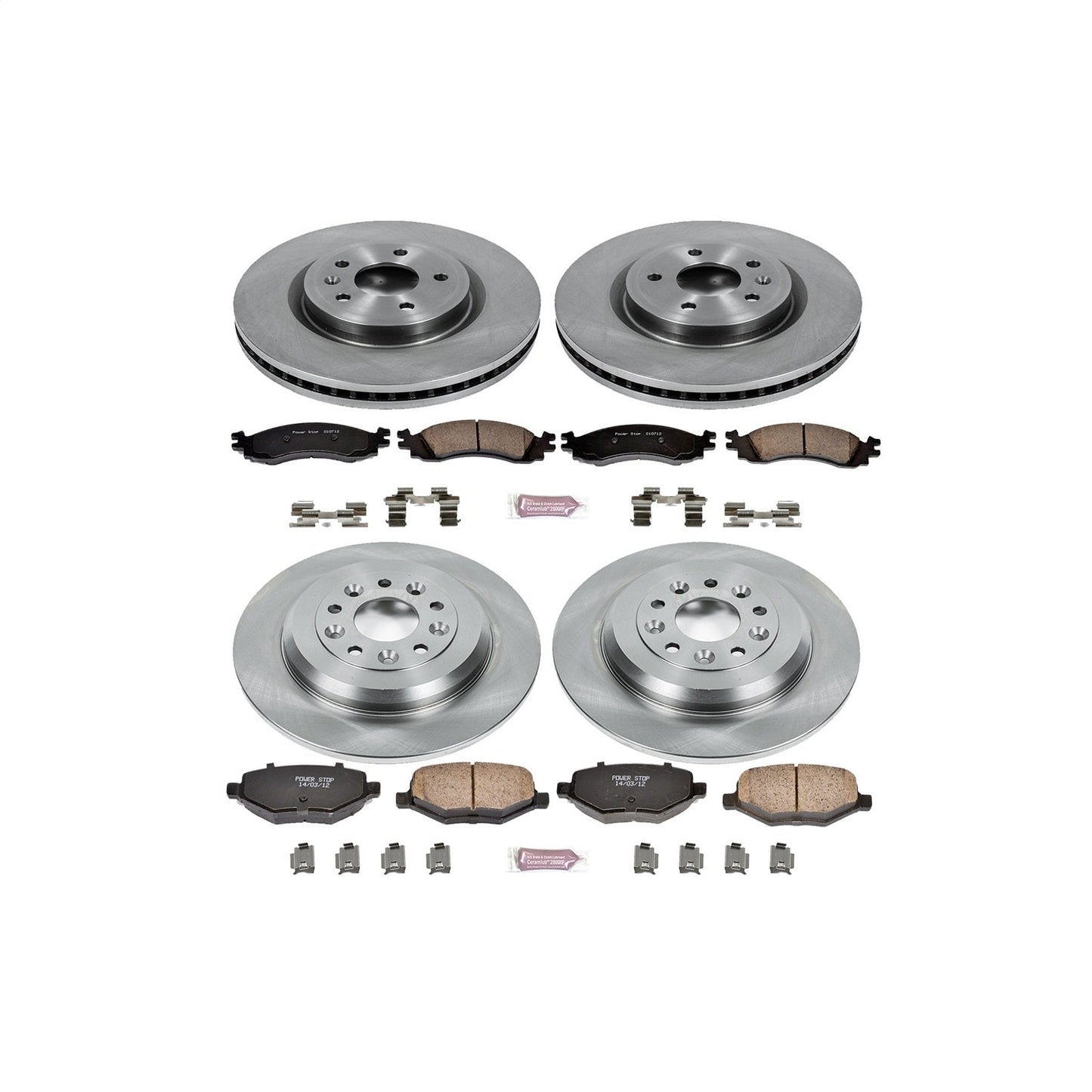PowerStop 11-12 Ford Taurus Front & Rear Autospecialty Brake Kit (KOE5582)