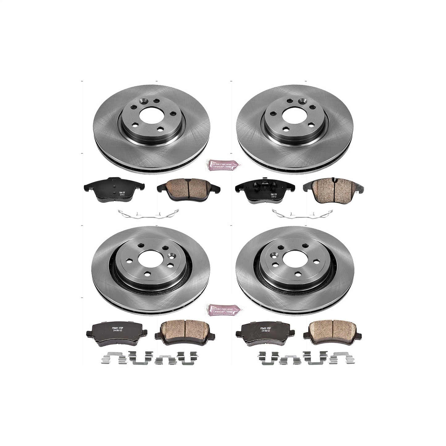 PowerStop 09-13 Volvo XC70 Front & Rear Autospecialty Brake Kit (KOE5609)