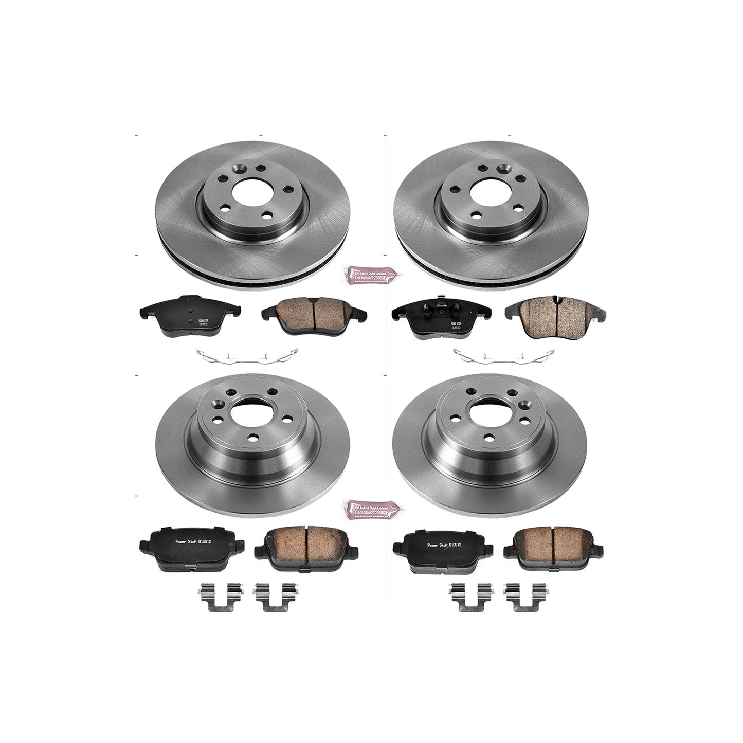 PowerStop 07-11 Volvo S80 Front & Rear Autospecialty Brake Kit (KOE5610)