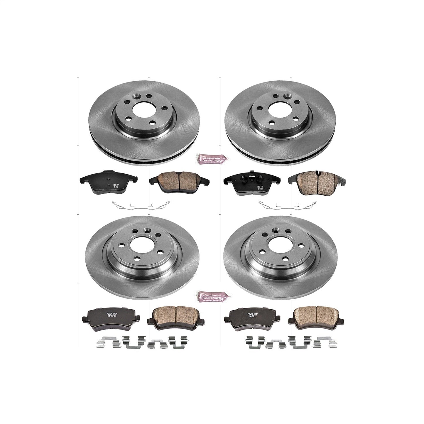 PowerStop 11-14 Volvo S60 Front & Rear Autospecialty Brake Kit (KOE5611)