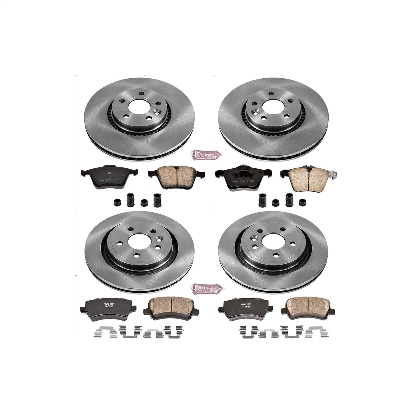 PowerStop 11-14 Volvo S60 Front & Rear Autospecialty Brake Kit (KOE5614)
