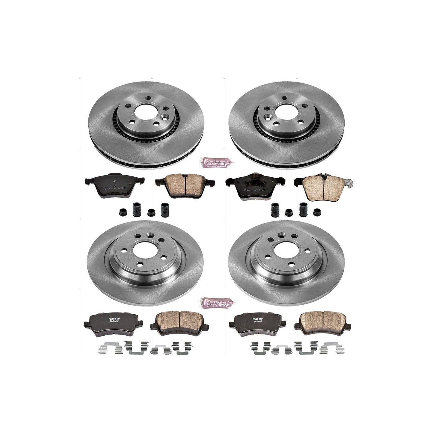 PowerStop 08-14 Volvo S80 Front & Rear Autospecialty Brake Kit (KOE5615)