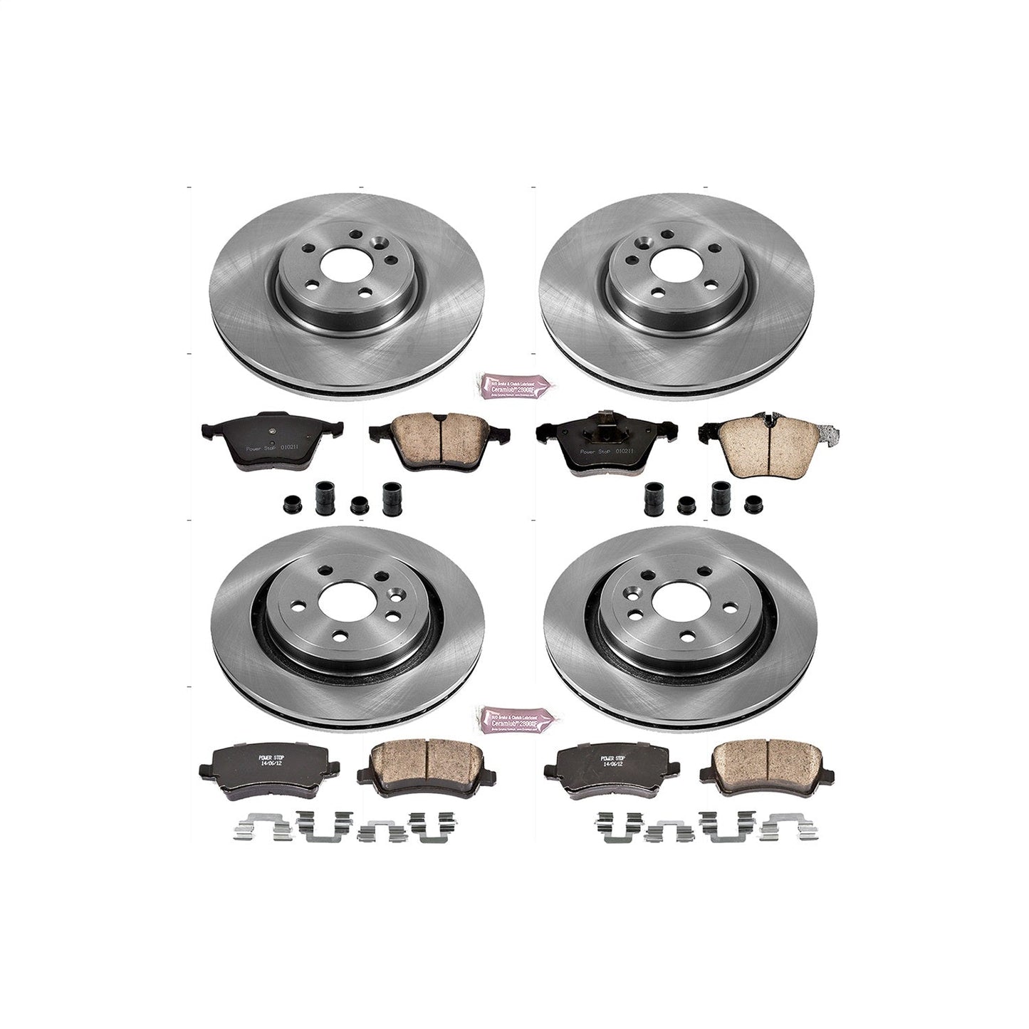 PowerStop 13-14 Volvo S60 Front & Rear Autospecialty Brake Kit (KOE5617)
