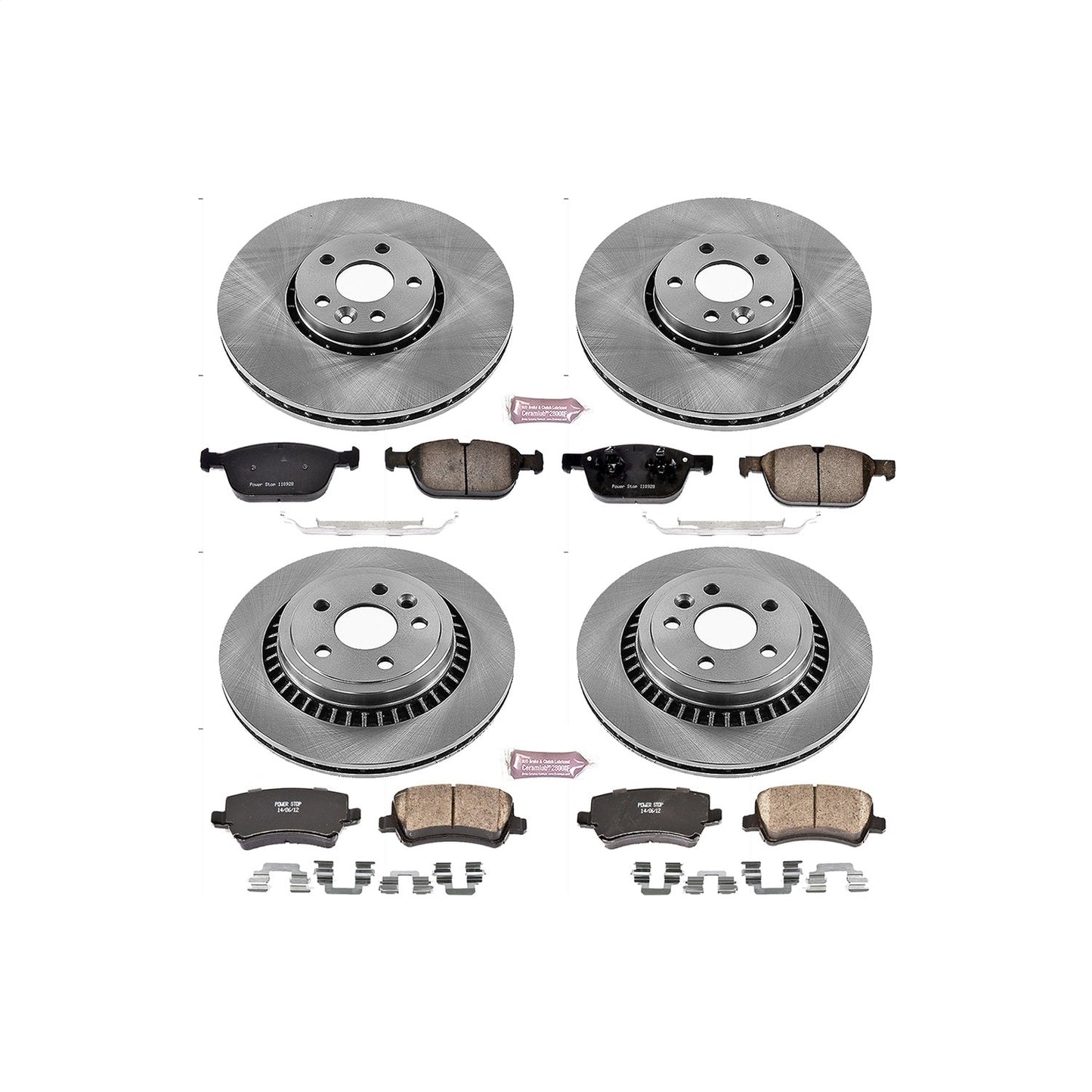 PowerStop 10-15 Volvo XC60 Front & Rear Autospecialty Brake Kit (KOE5703)