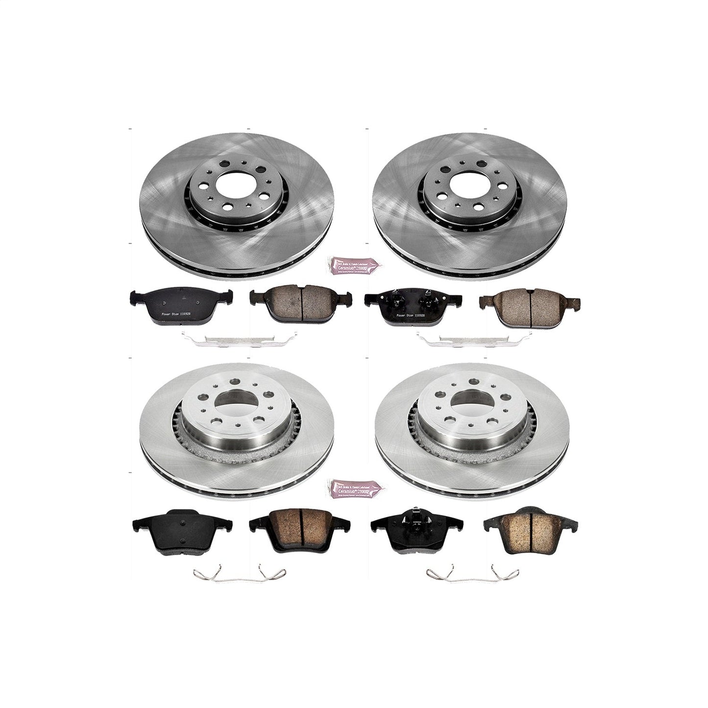 PowerStop 03-14 Volvo XC90 Front & Rear Autospecialty Brake Kit (KOE5708)