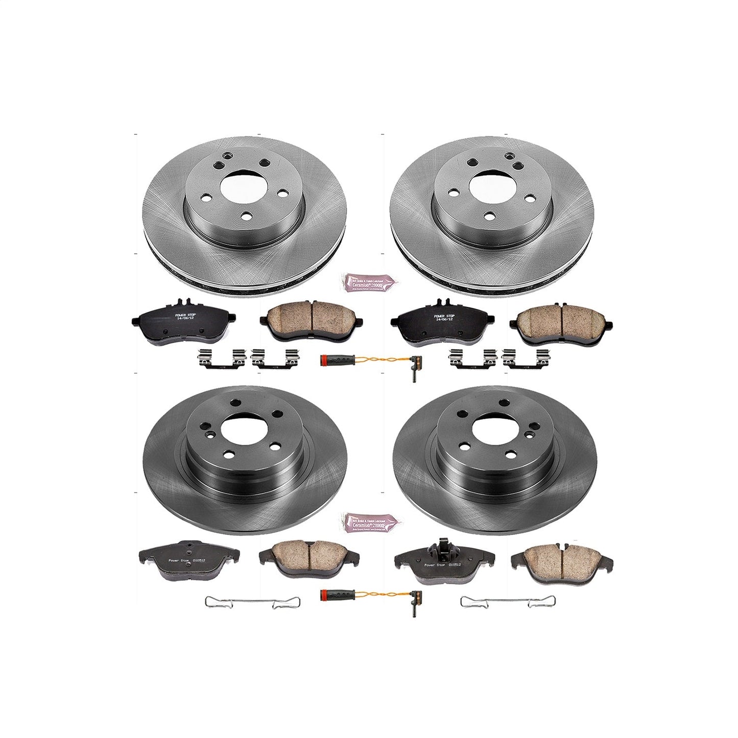PowerStop 12-15 Mercedes-Benz C250 Front & Rear Autospecialty Brake Kit (KOE5791)