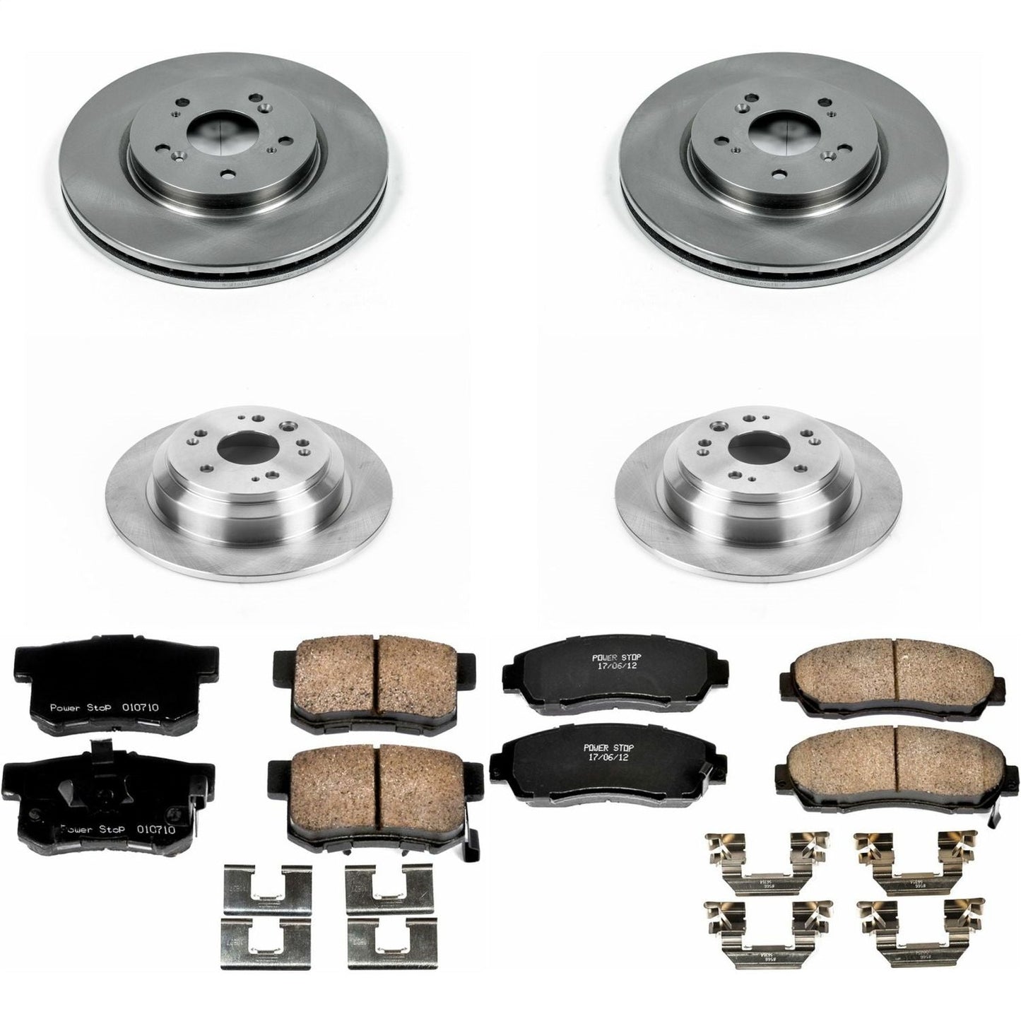 PowerStop 10-11 Honda Accord Crosstour Front & Rear Autospecialty Brake Kit (KOE5815)