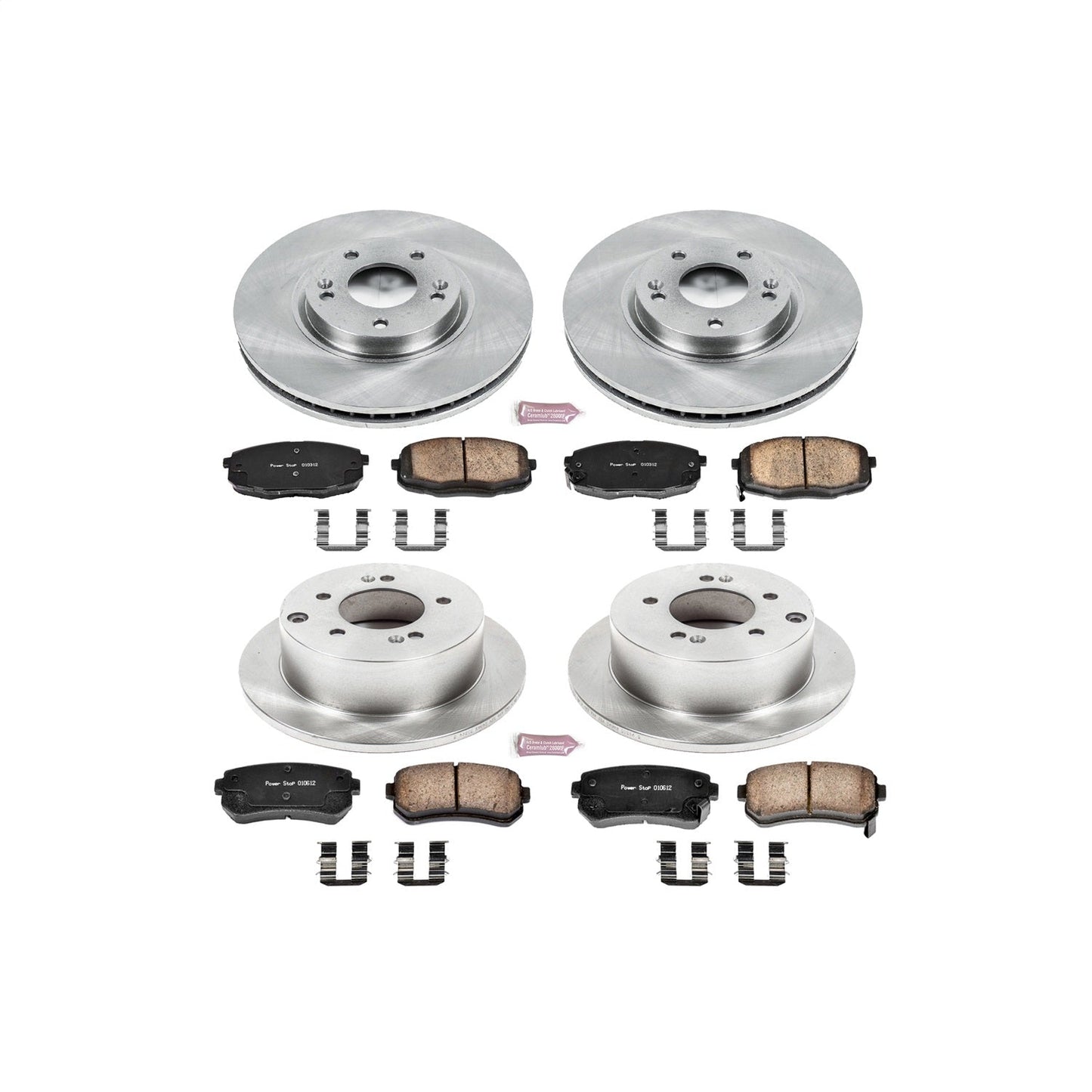PowerStop 10-13 Kia Forte Front & Rear Autospecialty Brake Kit (KOE5838)