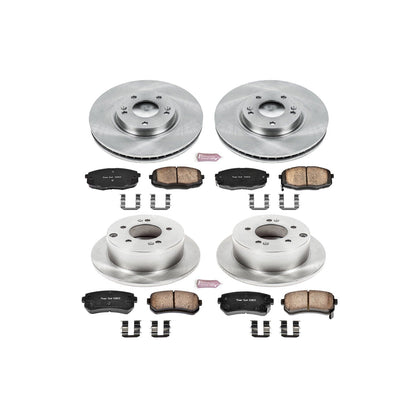 PowerStop 10-13 Kia Forte Front & Rear Autospecialty Brake Kit (KOE5838)