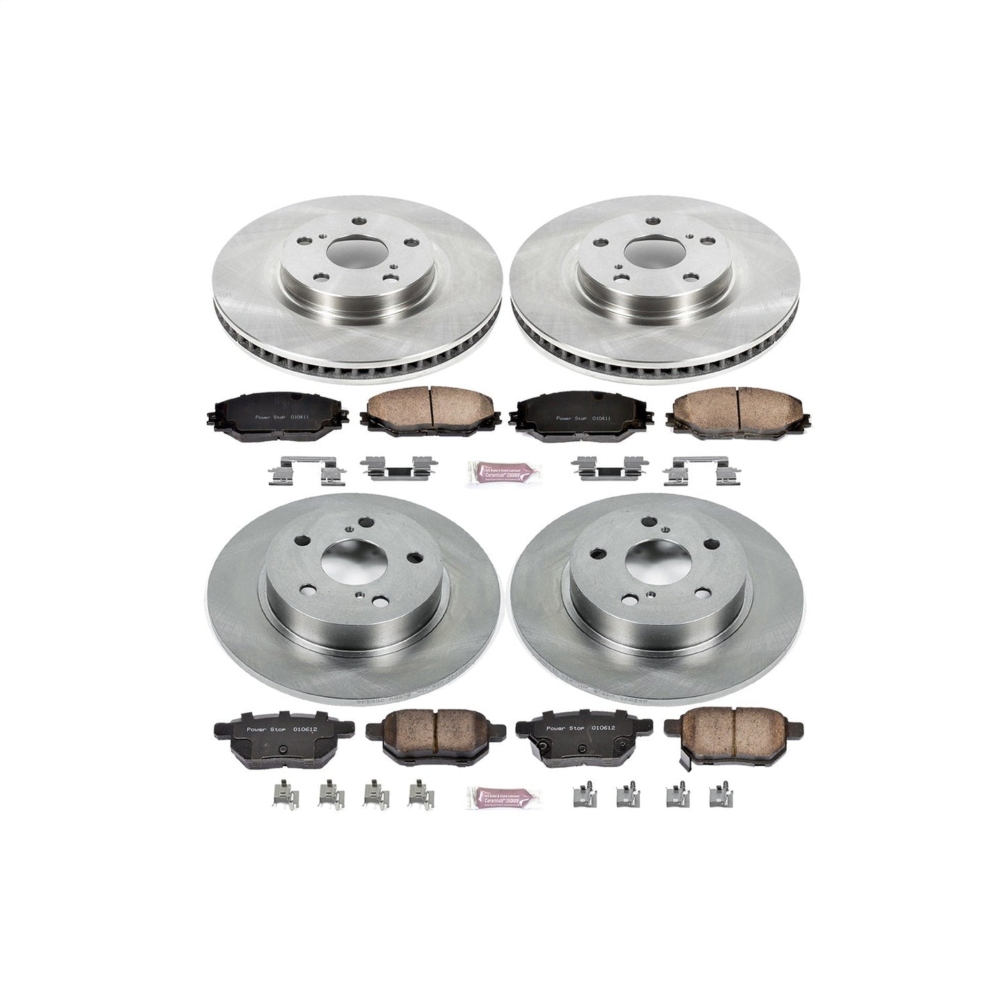 PowerStop 11-16 Scion tC Front & Rear Autospecialty Brake Kit (KOE6076)