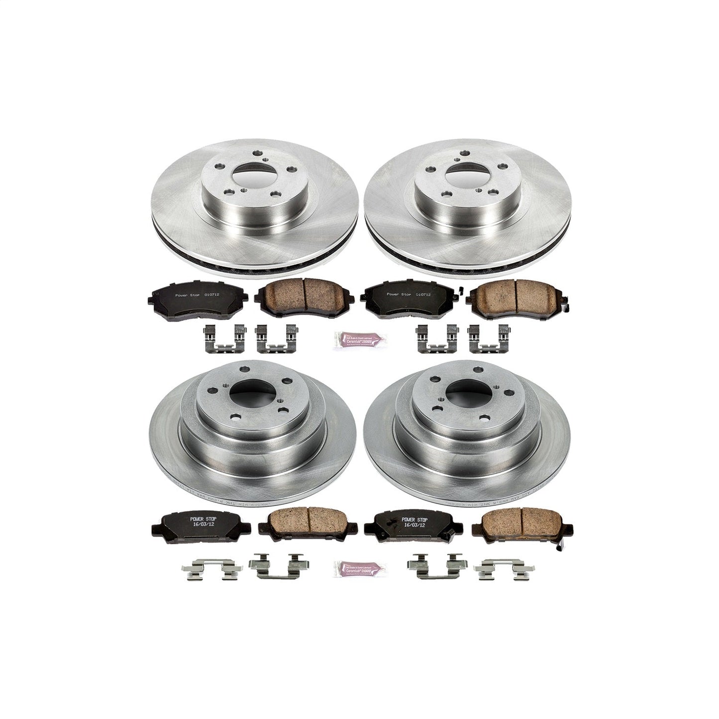 PowerStop 02-03 Subaru Impreza Front & Rear Autospecialty Brake Kit (KOE6109)