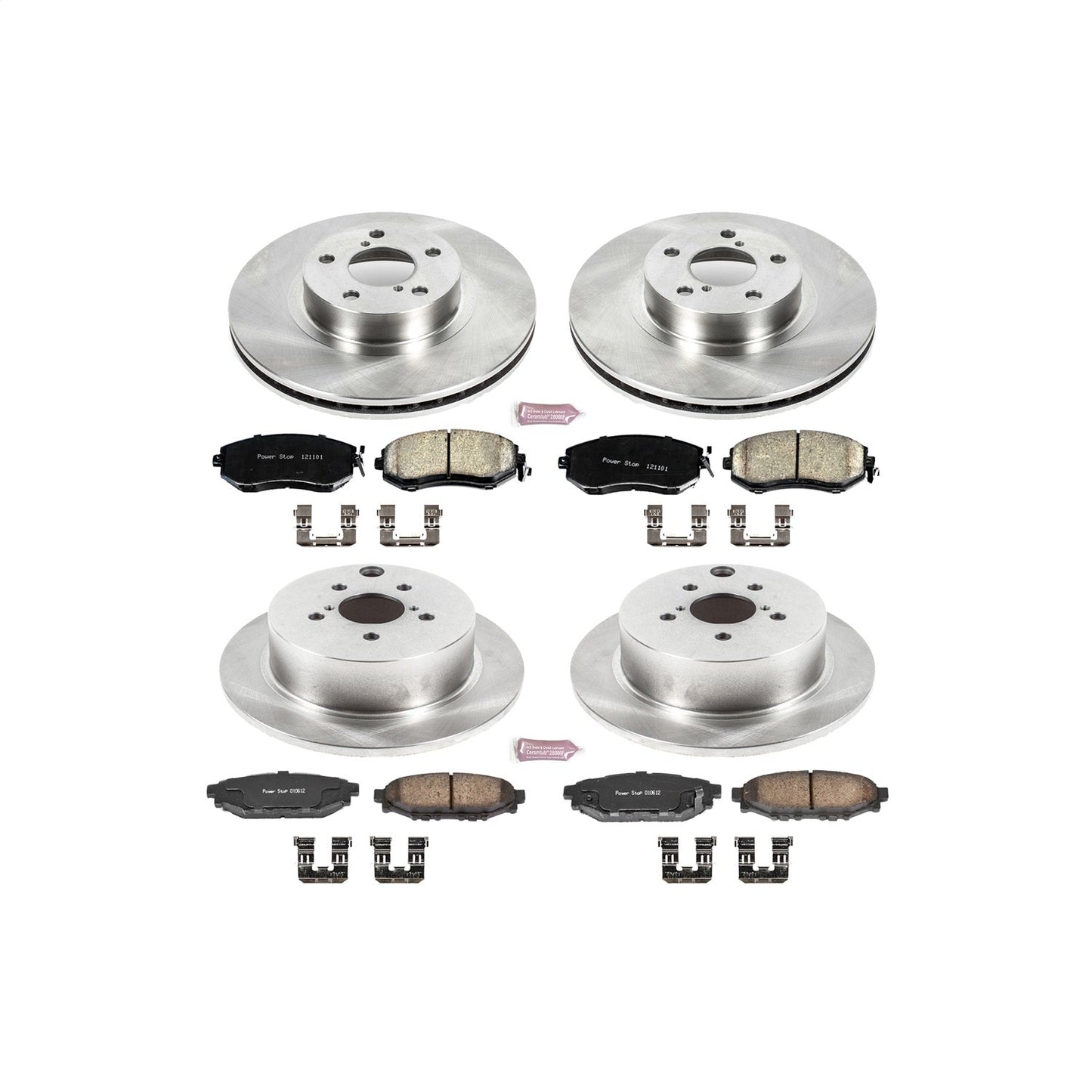 PowerStop 12-16 Subaru Impreza Front & Rear Autospecialty Brake Kit (KOE6113)