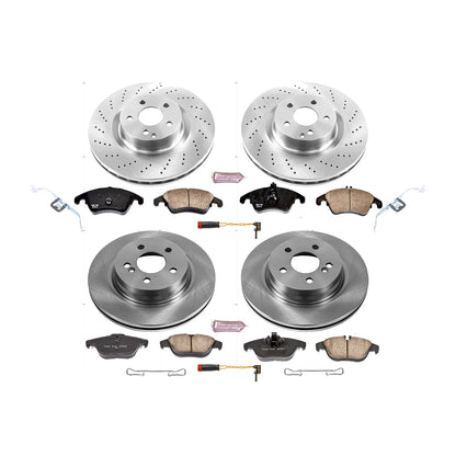 PowerStop 12-15 Mercedes-Benz C250 Front & Rear Autospecialty Brake Kit (KOE6206)