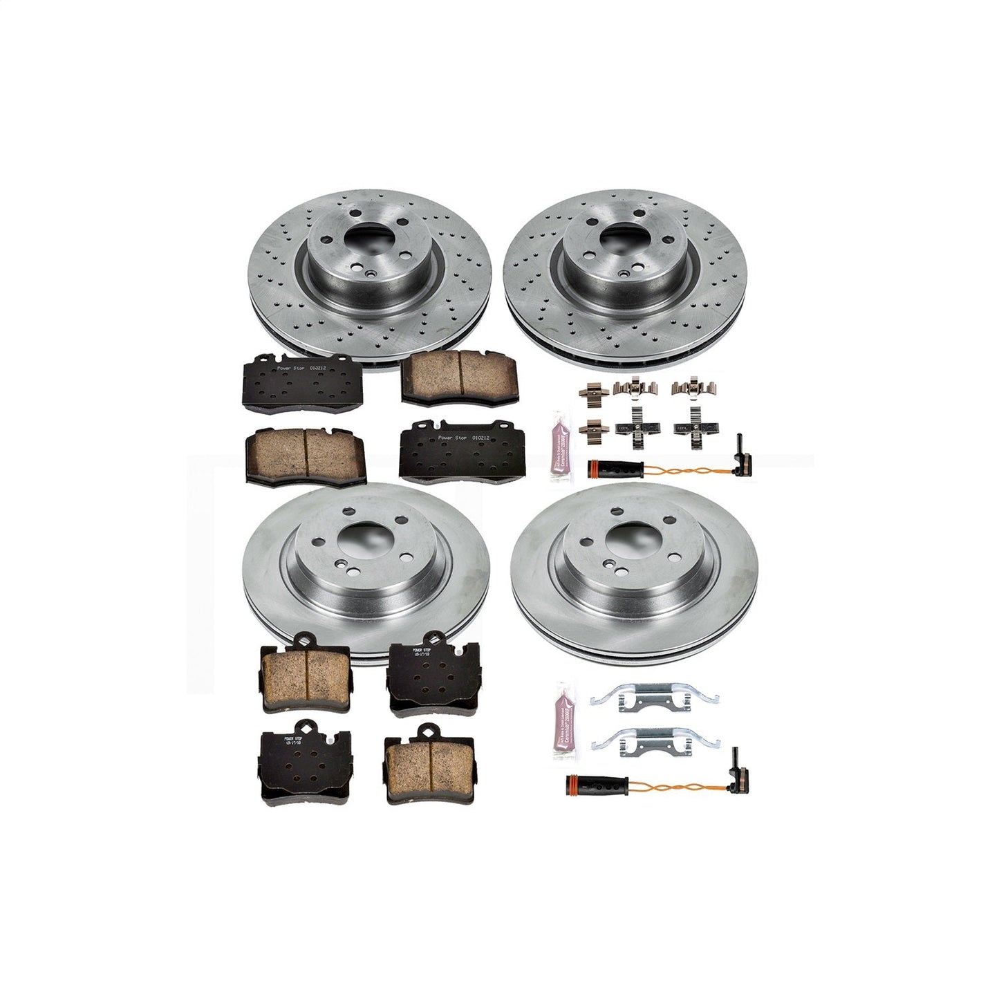PowerStop 00-03 Mercedes-Benz CL500 Front & Rear Autospecialty Brake Kit (KOE6211)