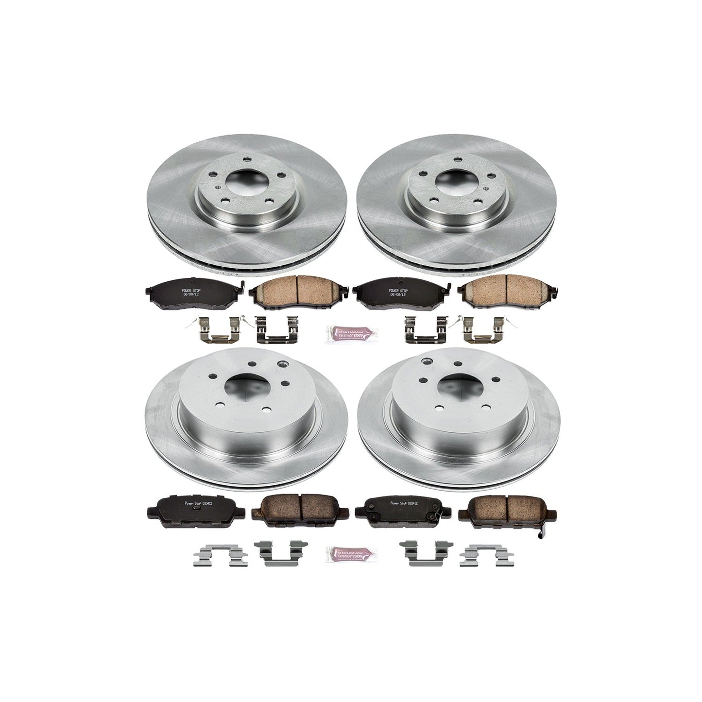 PowerStop 12-13 Infiniti M35h Front & Rear Autospecialty Brake Kit (KOE6237)