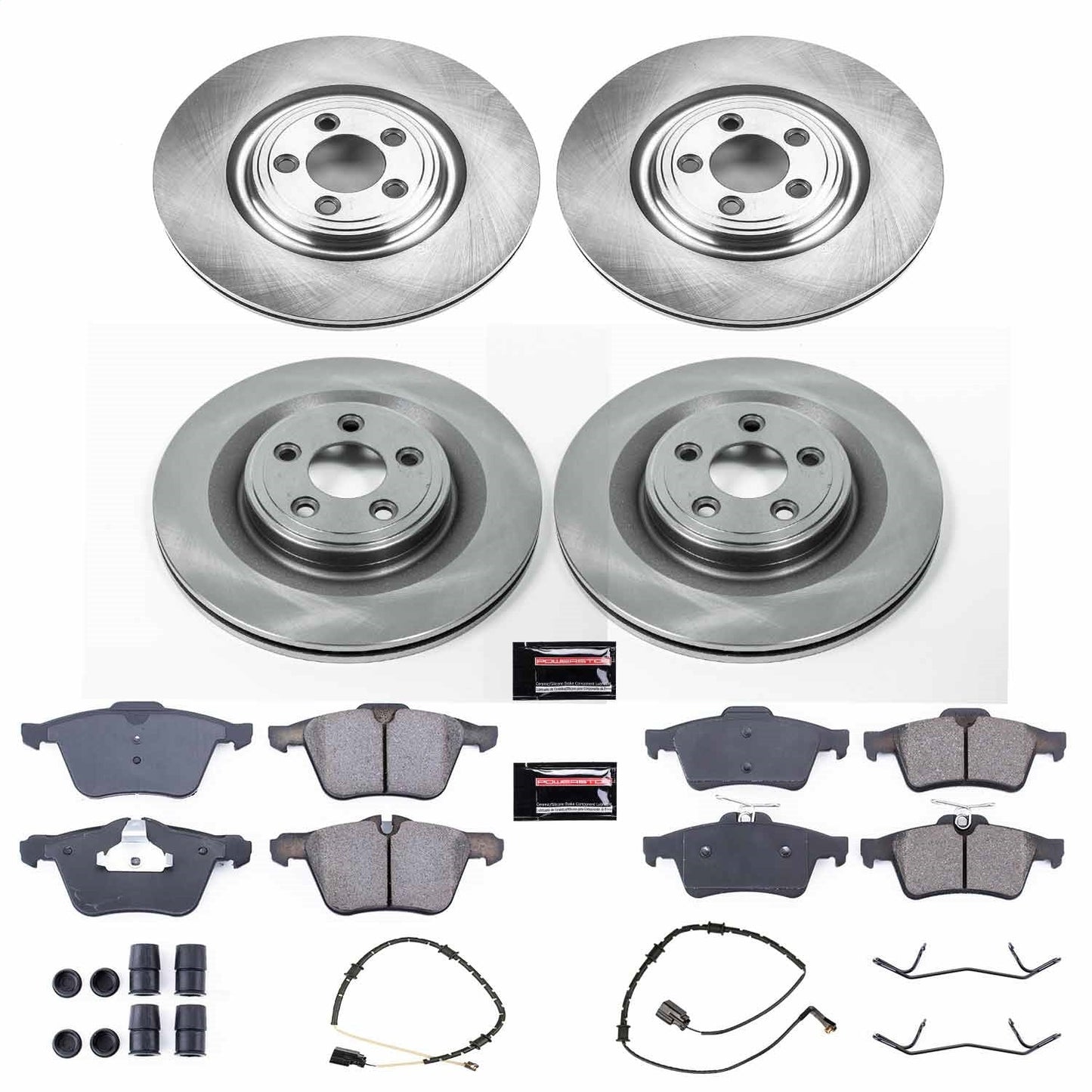 PowerStop 10-15 Jaguar XF Front & Rear Autospecialty Brake Kit (KOE6283)