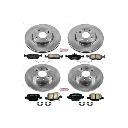 PowerStop 12-18 Fiat 500 Front & Rear Autospecialty Brake Kit (KOE6291)