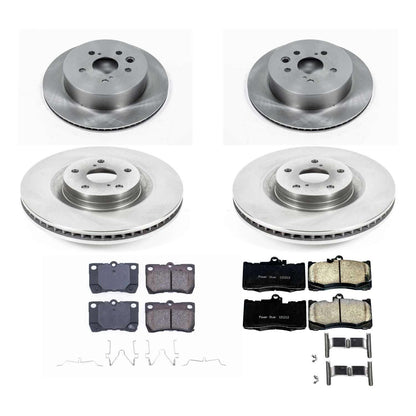 PowerStop 2013 Lexus IS350 Front & Rear Autospecialty Brake Kit (KOE6356)