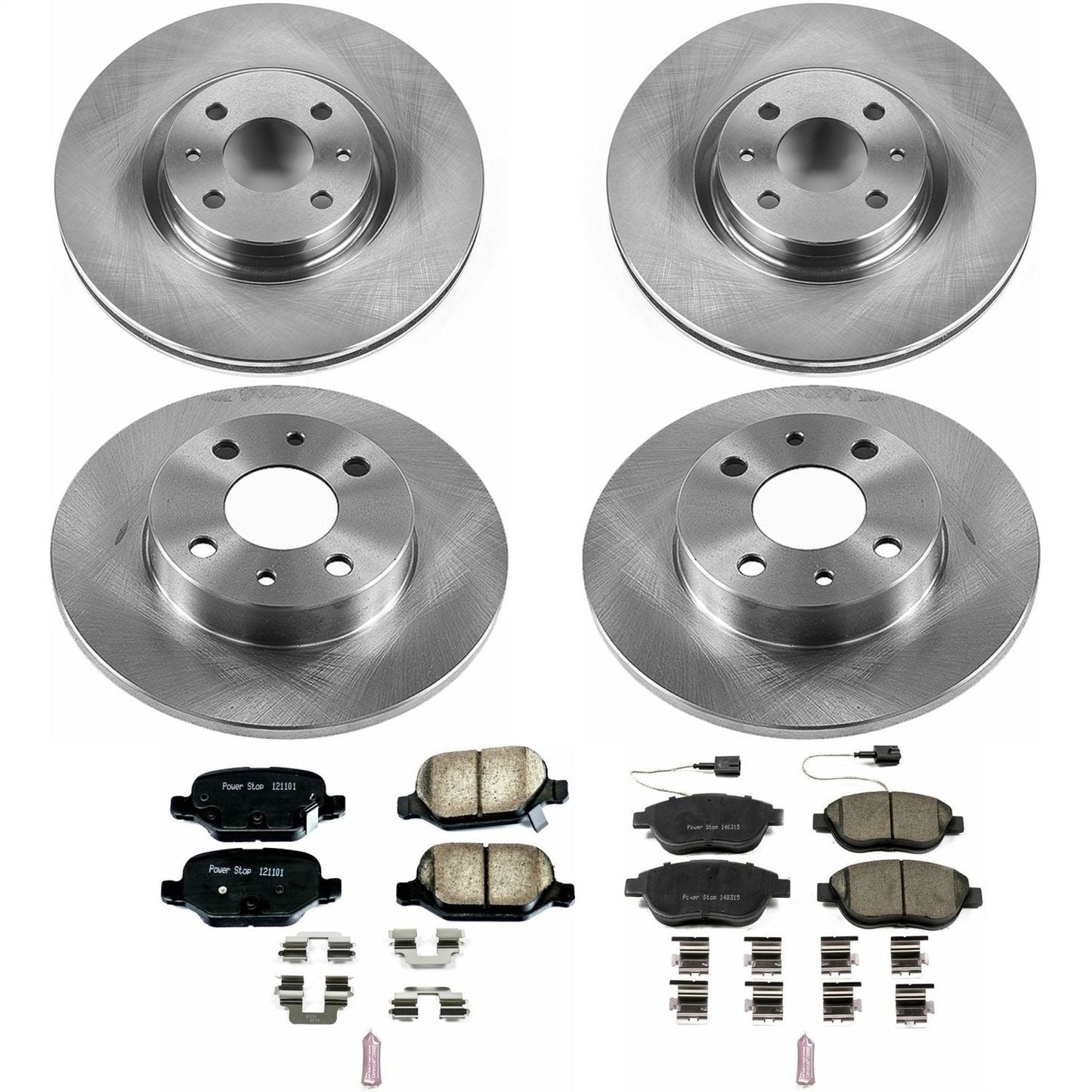 PowerStop 12-18 Fiat 500 Front & Rear Autospecialty Brake Kit (KOE6427)