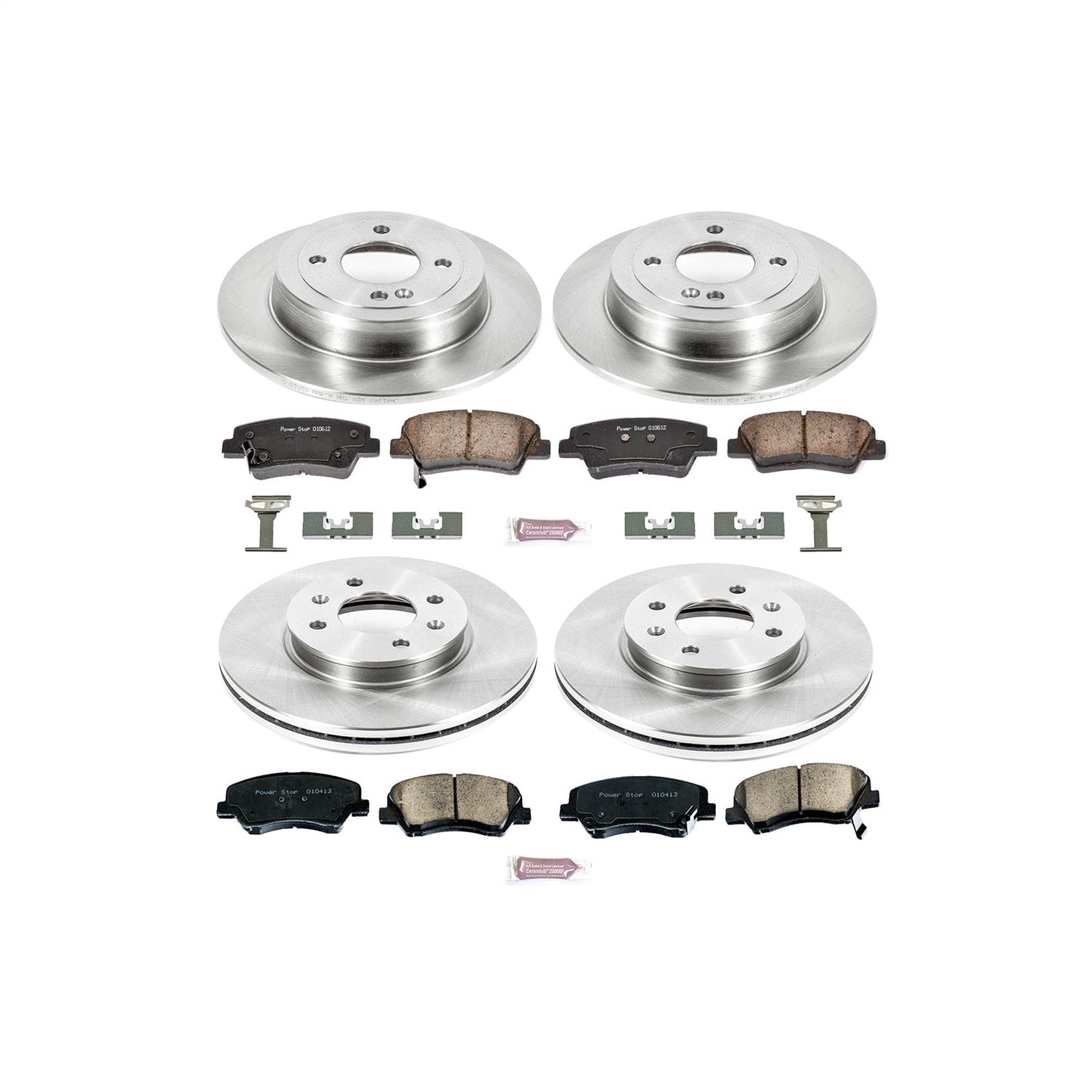 PowerStop 12-18 Hyundai Accent Front & Rear Autospecialty Brake Kit (KOE6509)