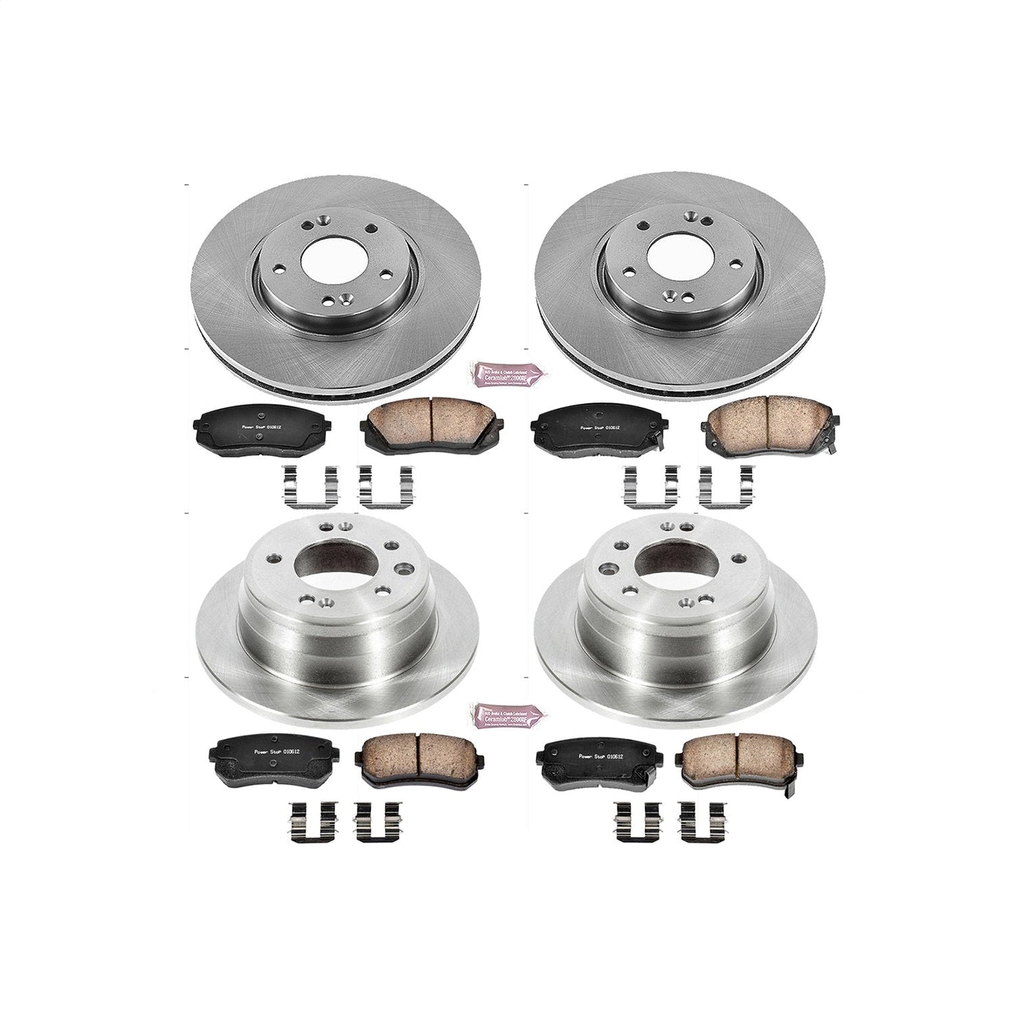PowerStop 12-16 Kia Sportage Front & Rear Autospecialty Brake Kit (KOE6512)