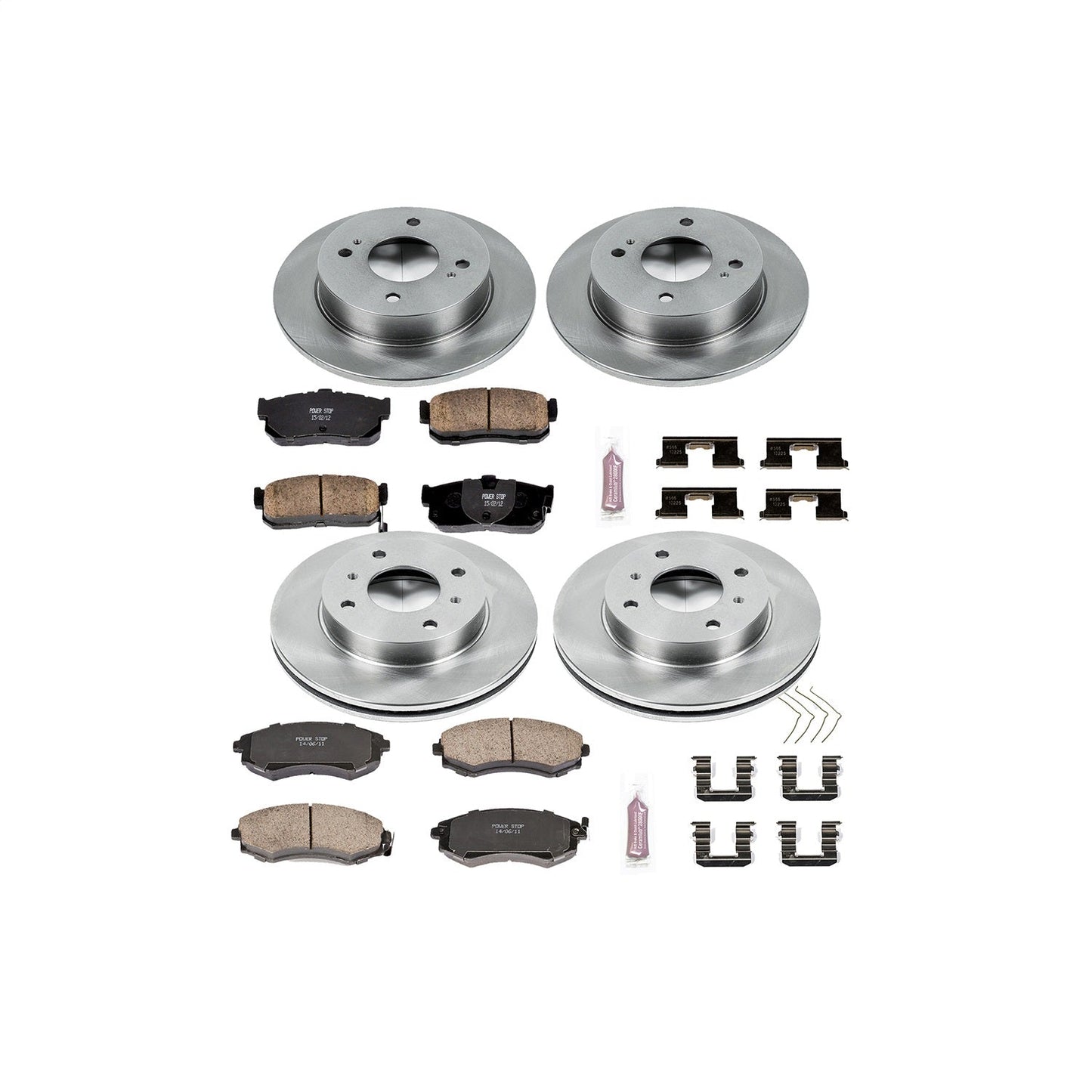 PowerStop 91-96 Infiniti G20 Front & Rear Autospecialty Brake Kit (KOE658)