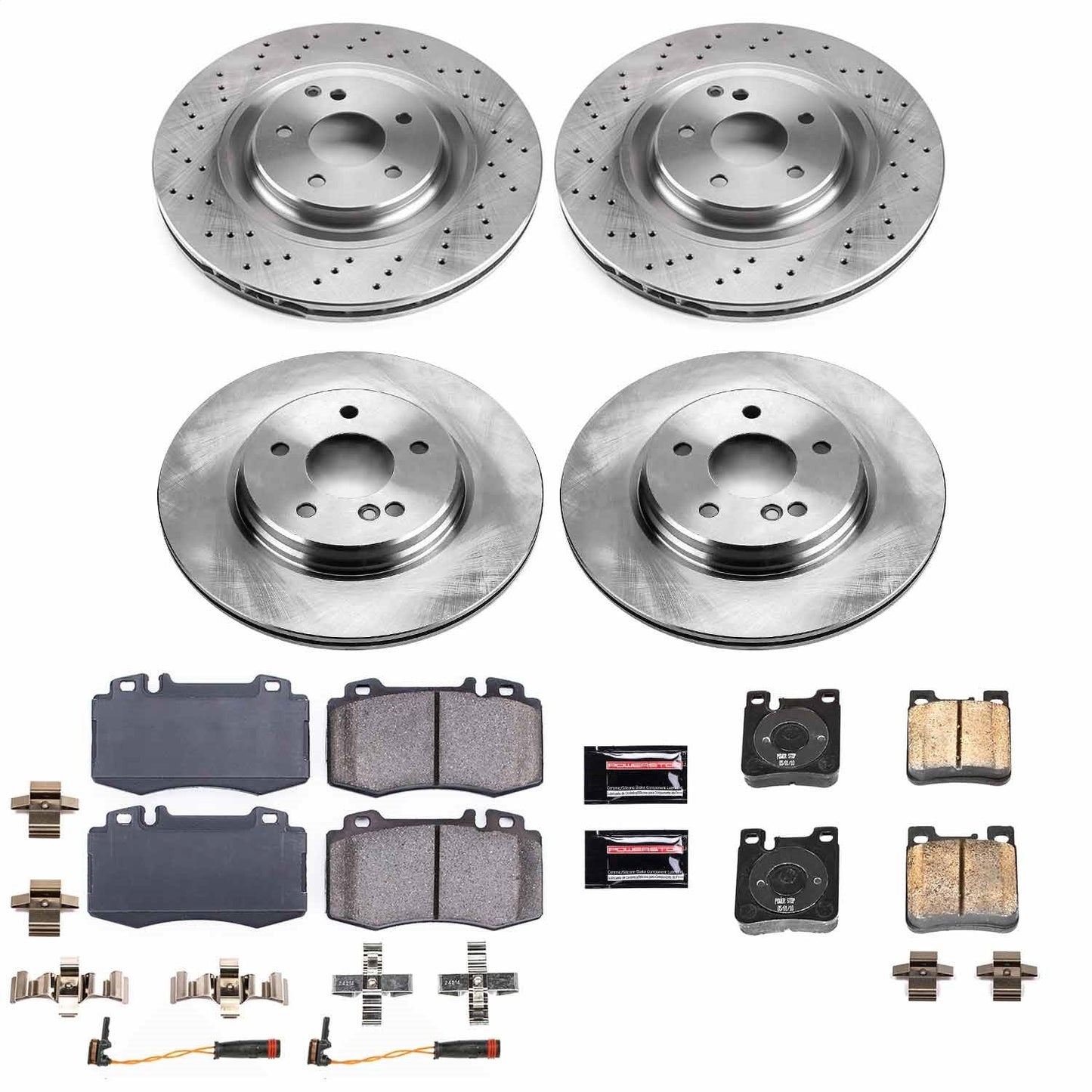 PowerStop 03-06 Mercedes-Benz CLK500 Front & Rear Autospecialty Brake Kit (KOE6586)