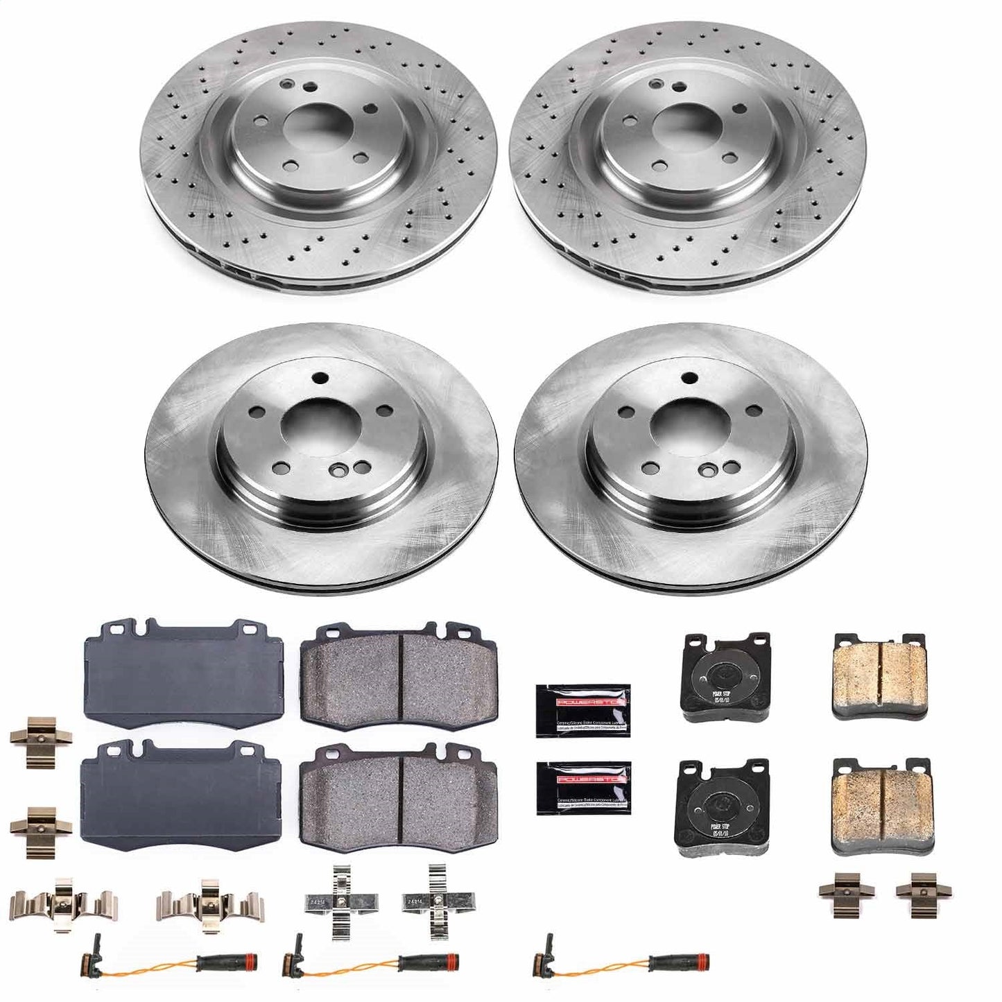 PowerStop 03-04 Mercedes-Benz CLK55 AMG Front & Rear Autospecialty Brake Kit (KOE6587)
