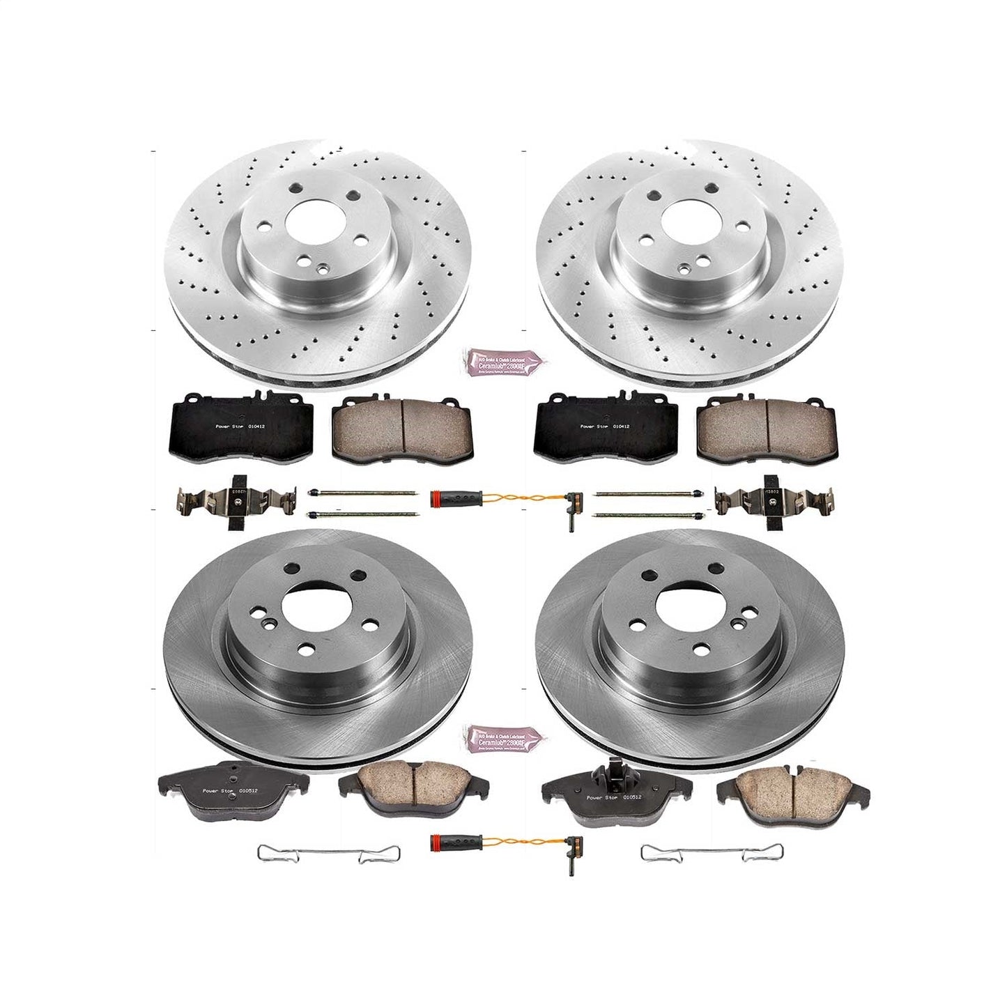 PowerStop 13-14 Mercedes-Benz E350 Front & Rear Autospecialty Brake Kit (KOE6641)