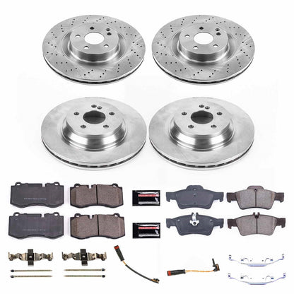PowerStop 09-14 Mercedes-Benz CL550 Front & Rear Autospecialty Brake Kit (KOE6756)