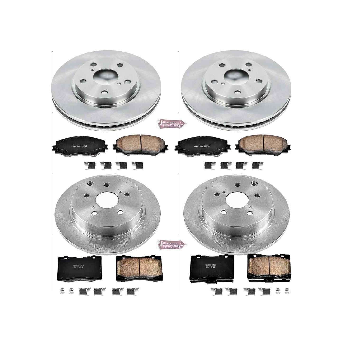 PowerStop 12-17 Toyota Prius V Front & Rear Autospecialty Brake Kit (KOE6763)