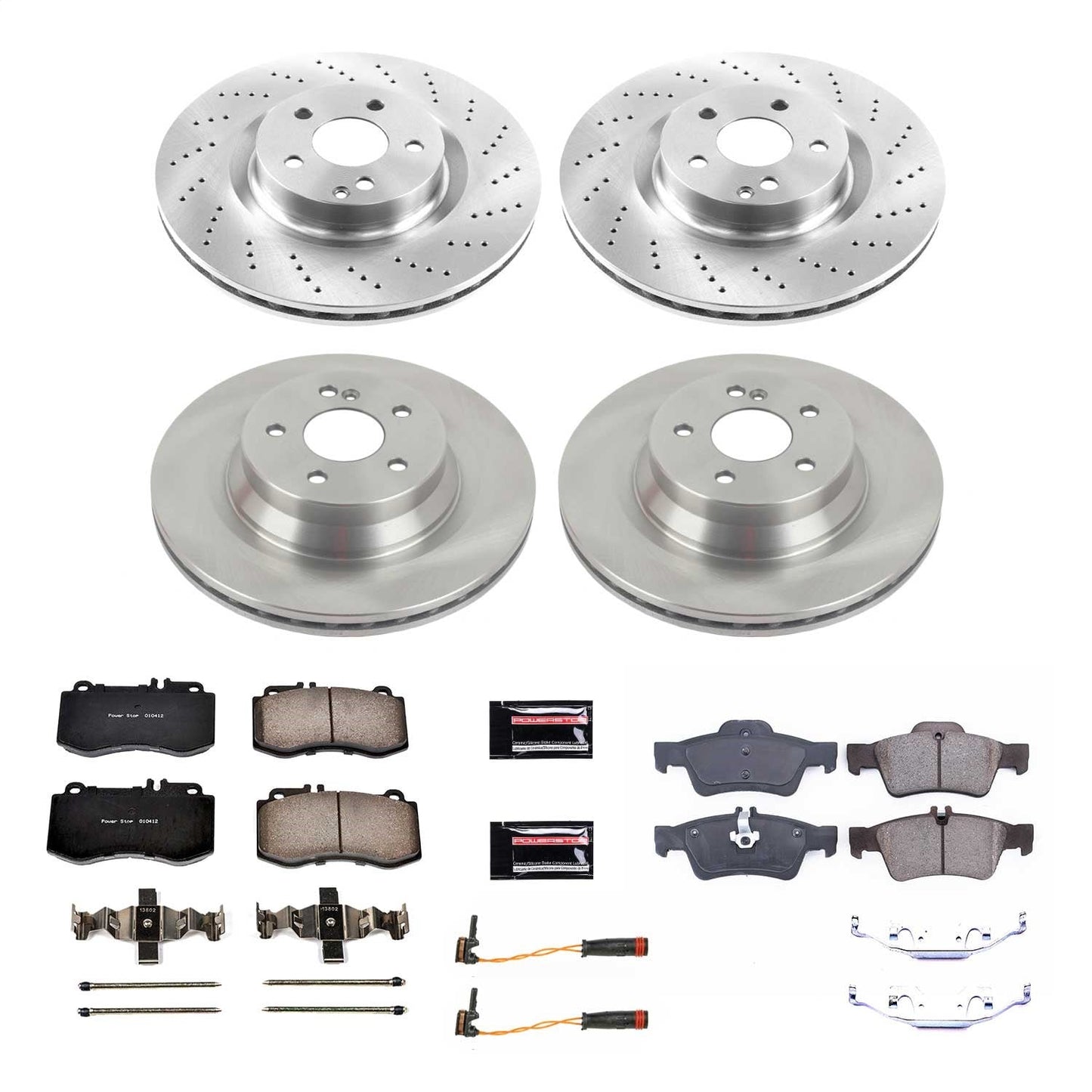 PowerStop 10-11 Mercedes-Benz E550 Front & Rear Autospecialty Brake Kit (KOE6834)
