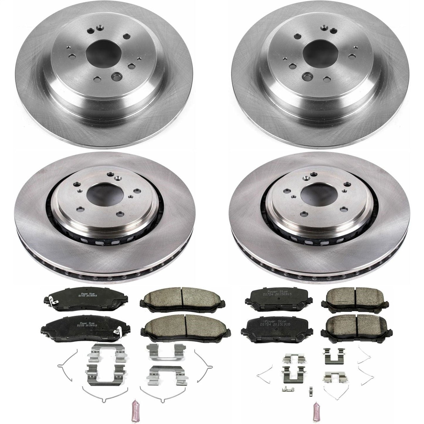 PowerStop 14-16 Acura MDX Front & Rear Autospecialty Brake Kit (KOE6956)