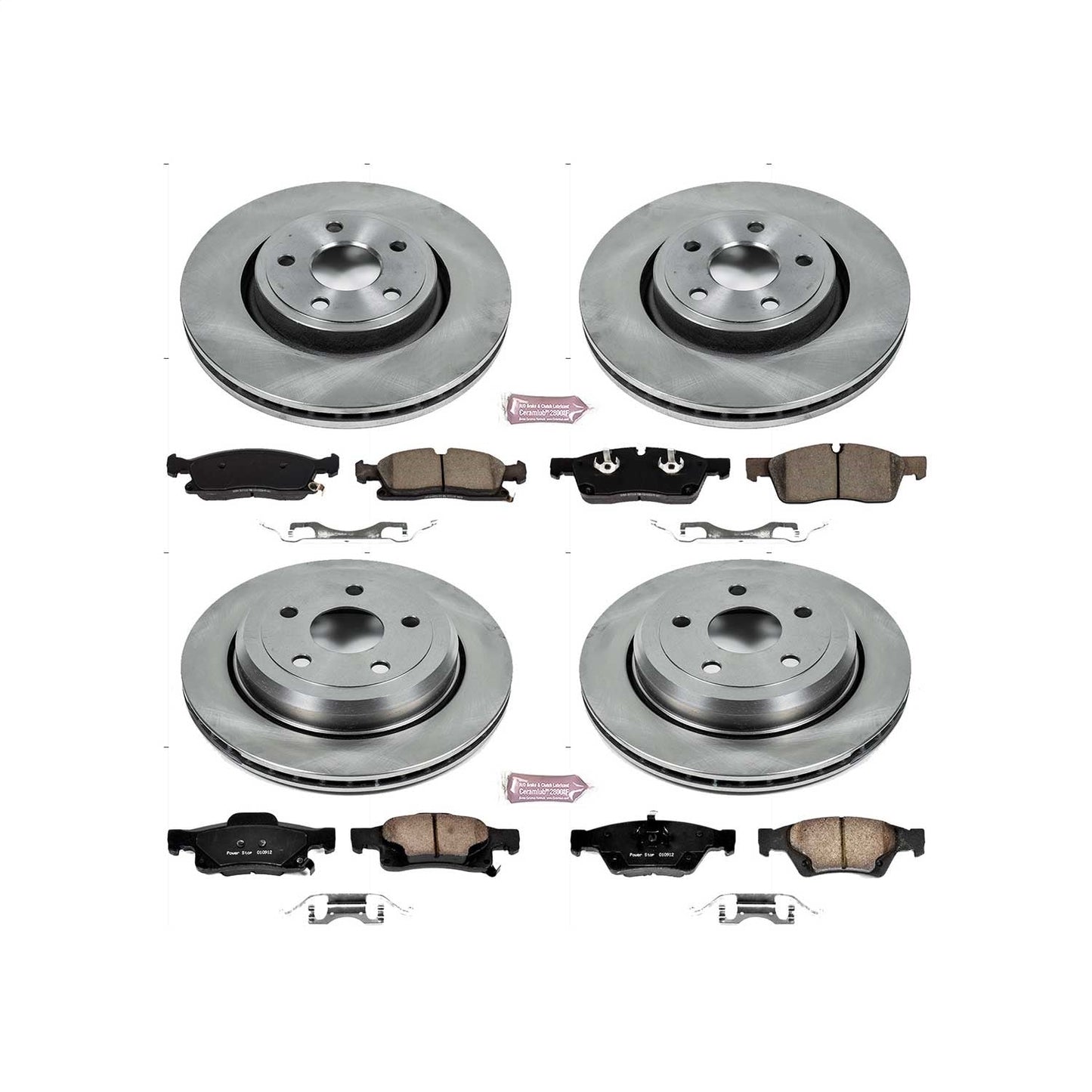 PowerStop 16-19 Jeep Grand Cherokee Front & Rear Autospecialty Brake Kit (KOE7136)