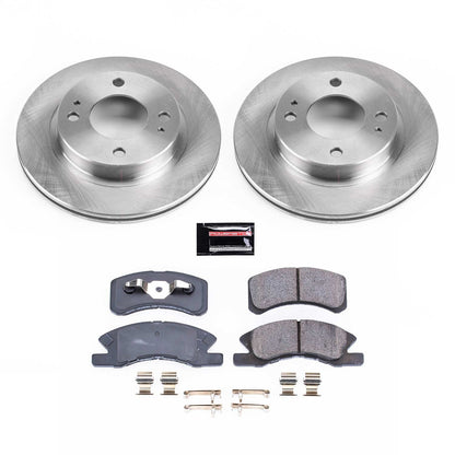 PowerStop 14-15 Mitsubishi Mirage Front Autospecialty Brake Kit (KOE7217)