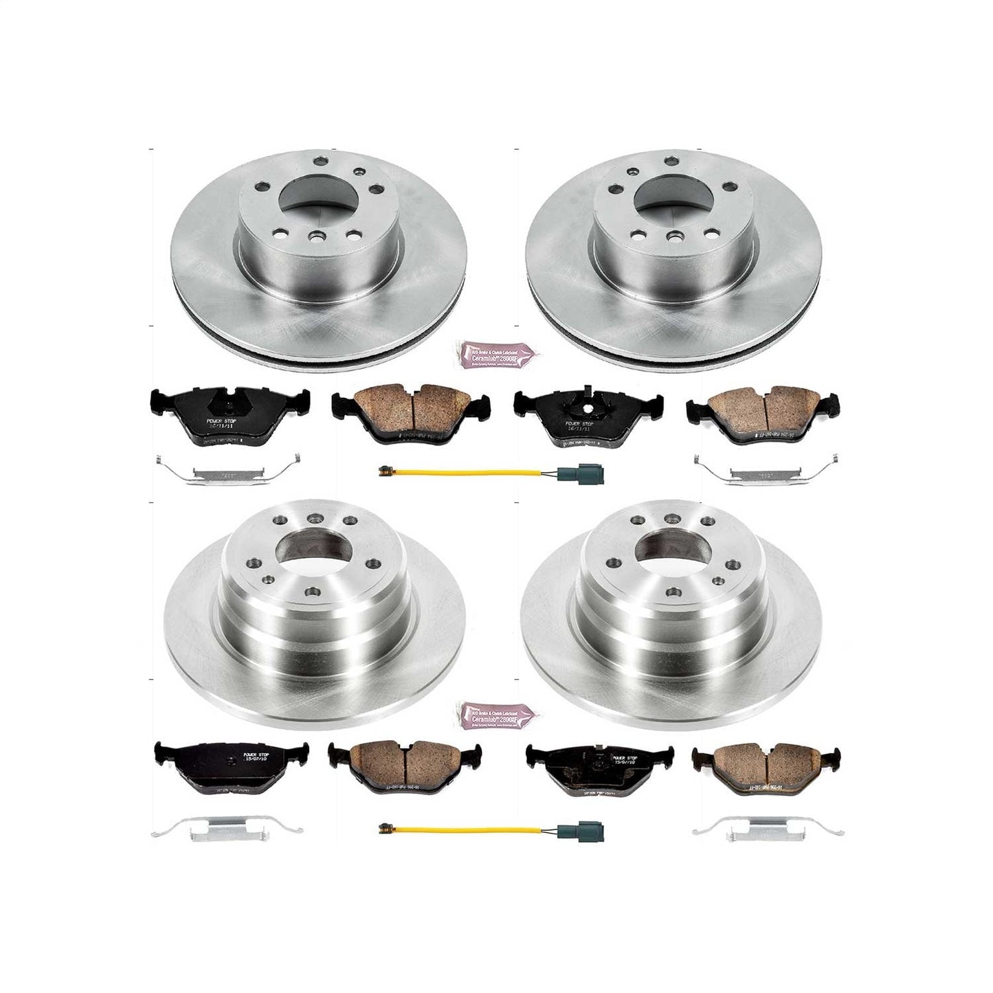 PowerStop 1989 BMW 525i Front & Rear Autospecialty Brake Kit (KOE7335)