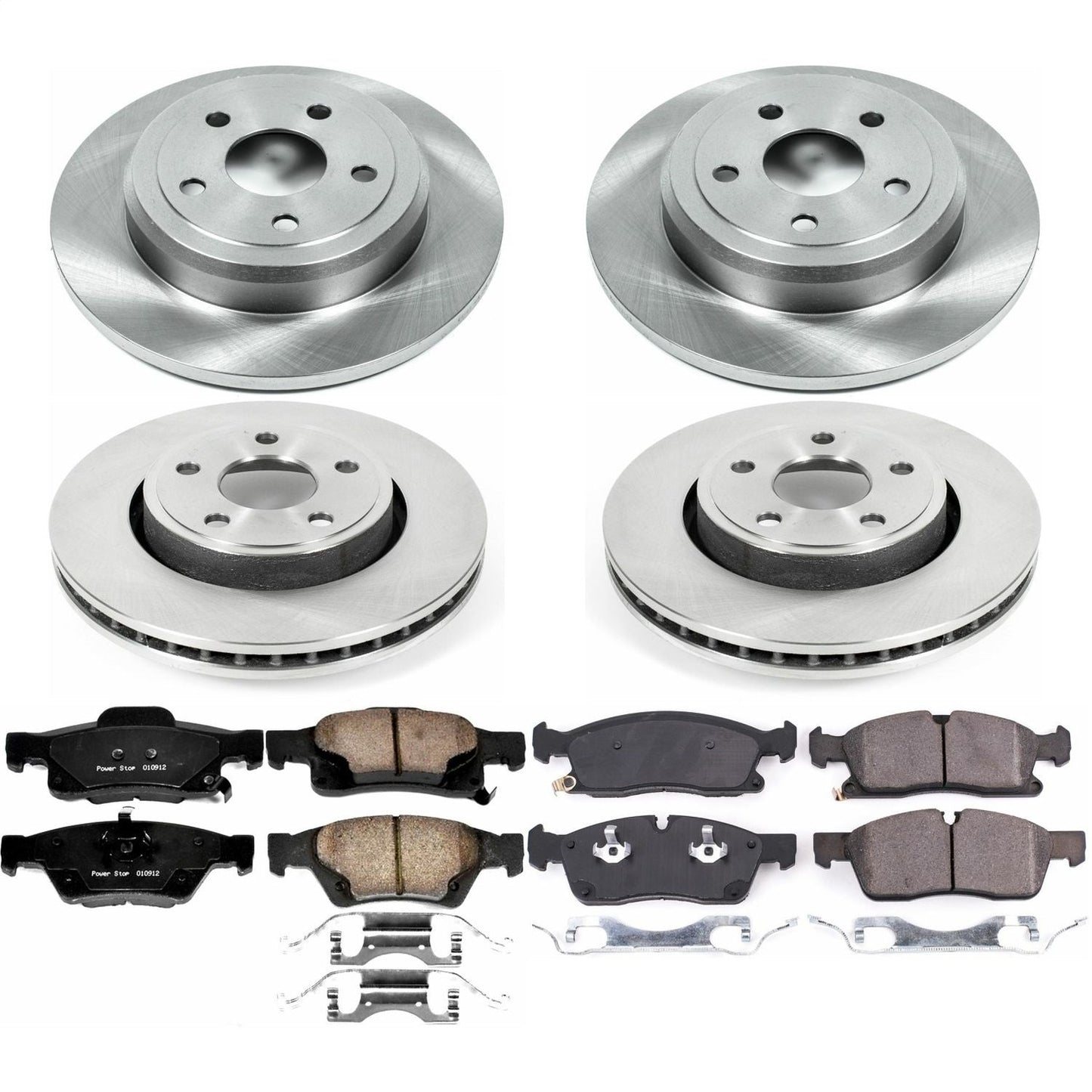 PowerStop 17-19 Jeep Grand Cherokee Front & Rear Autospecialty Brake Kit (KOE7413)