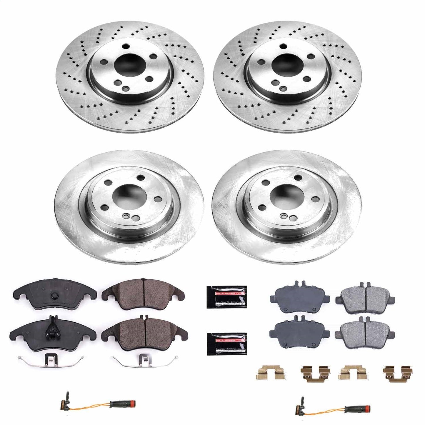 PowerStop 2017 Mercedes-Benz SLC300 Front & Rear Autospecialty Brake Kit (KOE7497)
