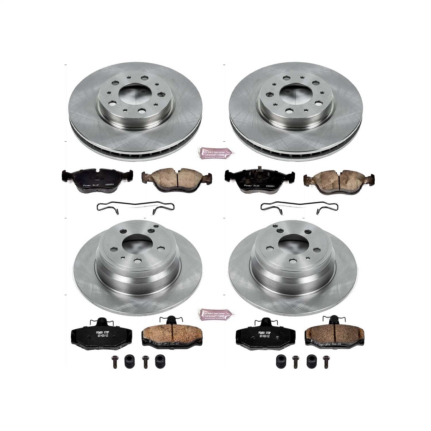 PowerStop 1997 Volvo 850 Front & Rear Autospecialty Brake Kit (KOE7498)