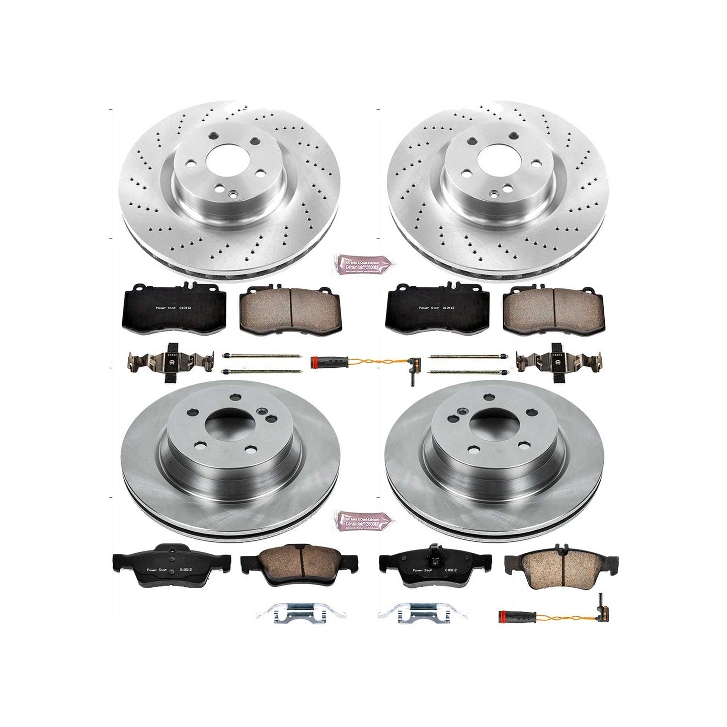 PowerStop 10-16 Mercedes-Benz E350 Front & Rear Autospecialty Brake Kit (KOE7615)