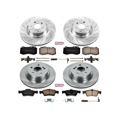 PowerStop 10-16 Mercedes-Benz E350 Front & Rear Autospecialty Brake Kit (KOE7615)