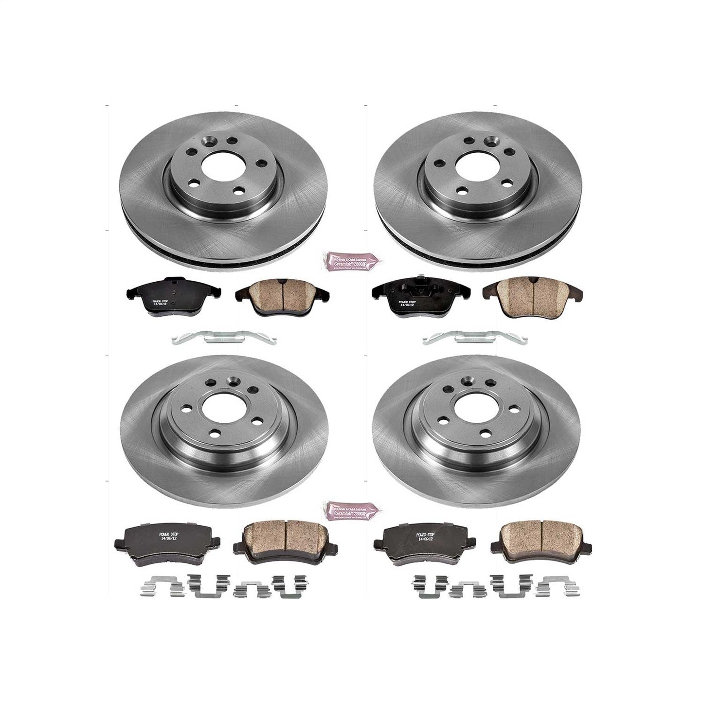 PowerStop 15-18 Volvo S60 Front & Rear Autospecialty Brake Kit (KOE7636)