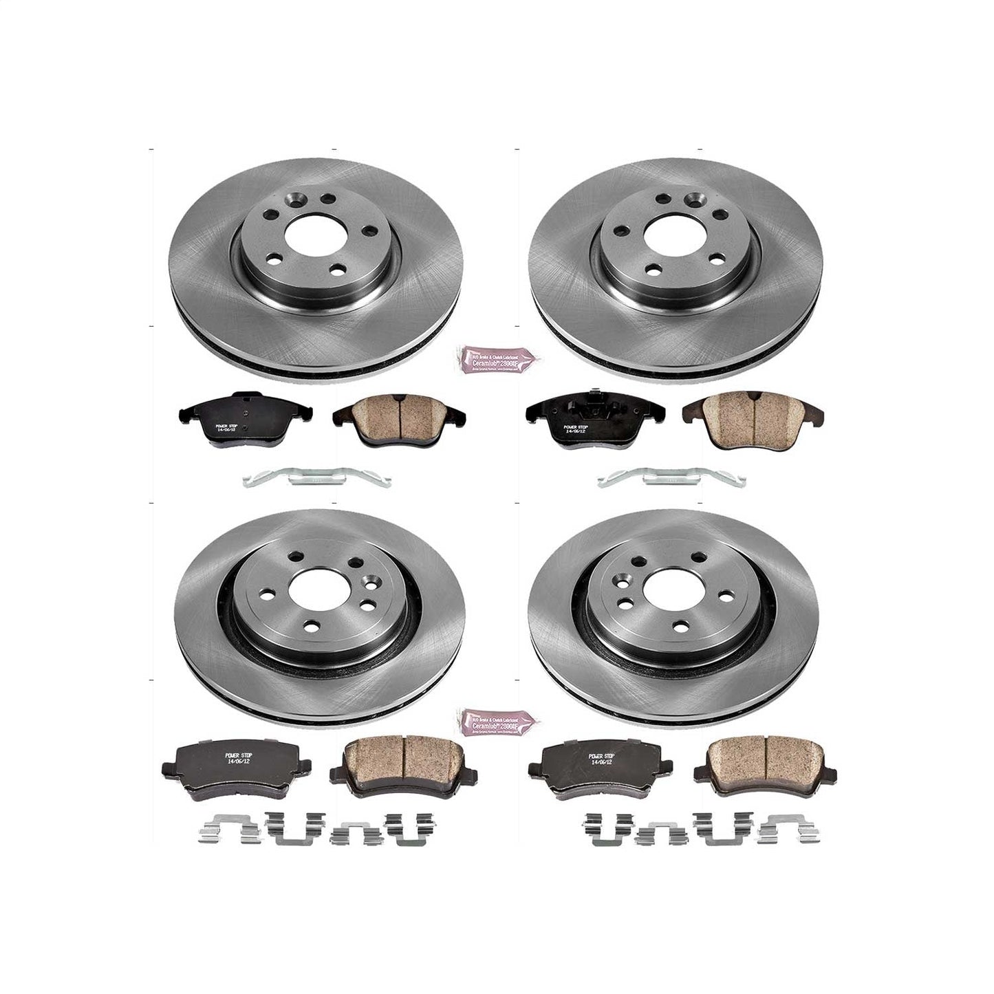 PowerStop 17-18 Volvo S60 Front & Rear Autospecialty Brake Kit (KOE7638)