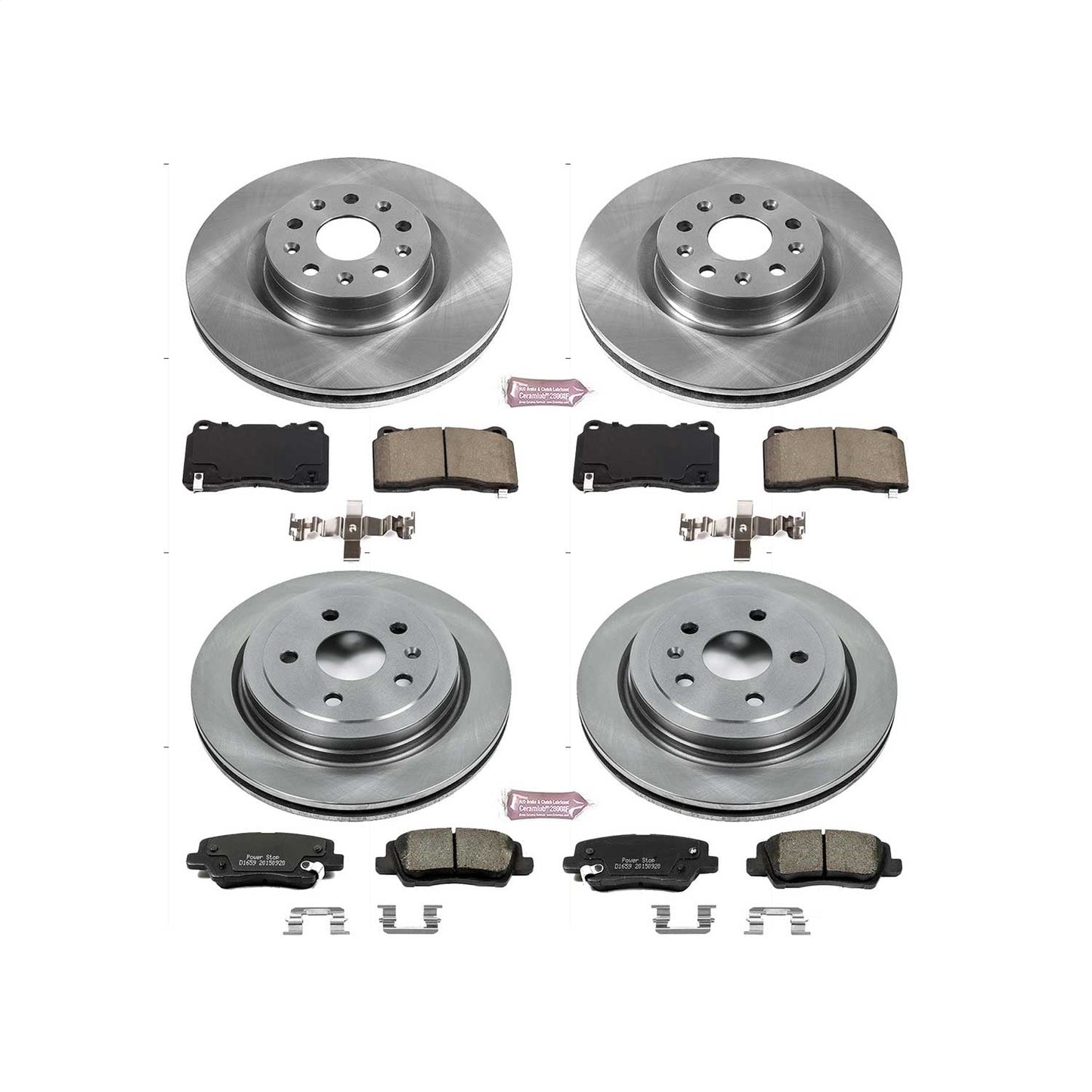 PowerStop 14-18 Cadillac CTS Front & Rear Autospecialty Brake Kit (KOE7817)