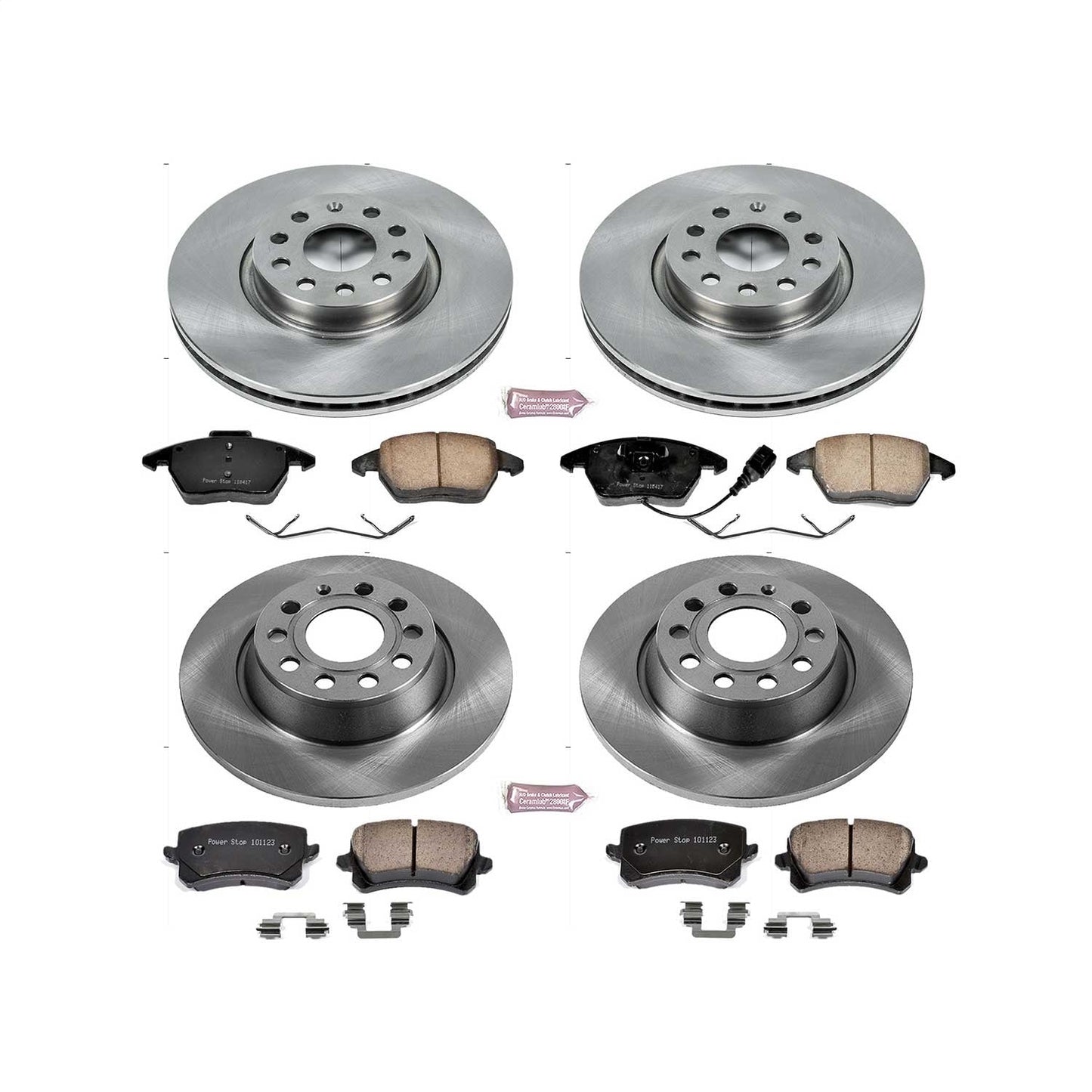 PowerStop 09-17 Volkswagen CC Front & Rear Autospecialty Brake Kit (KOE7836)