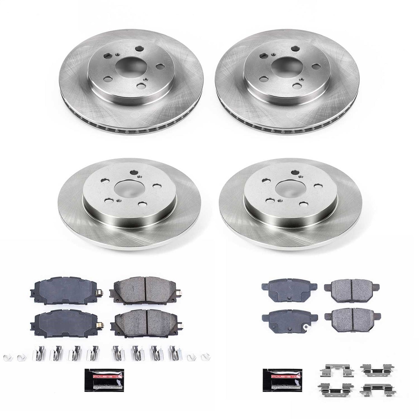 PowerStop 2018 Toyota Prius Prime Front & Rear Autospecialty Brake Kit (KOE7924)