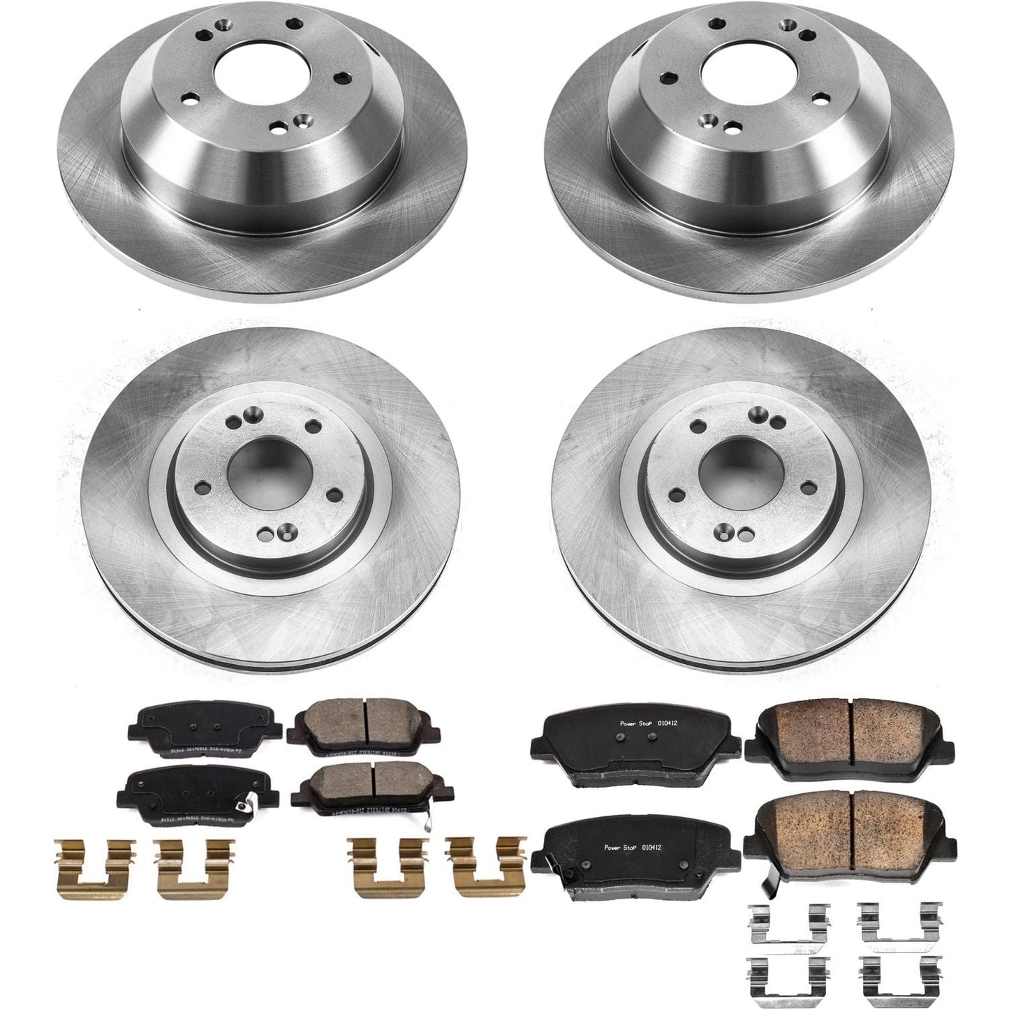PowerStop 13-18 Hyundai Santa Fe Sport Front & Rear Autospecialty Brake Kit (KOE8009)